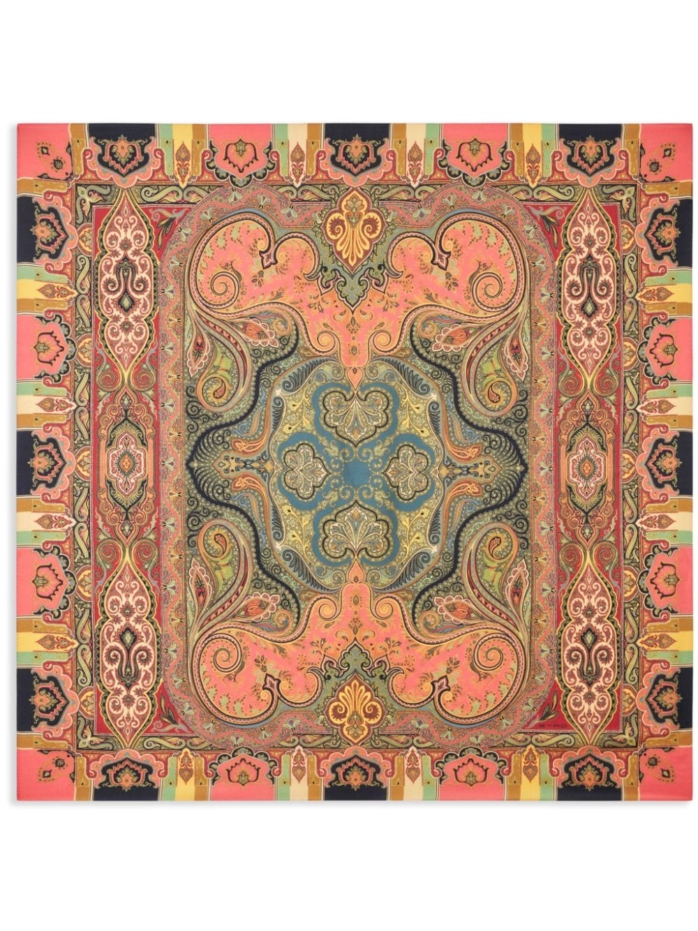 paisley-print square scarf - 1