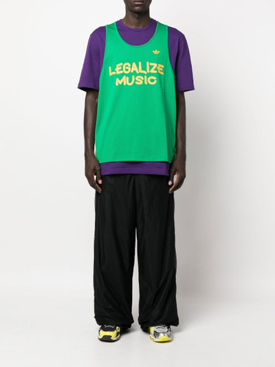 adidas x Kerwin Frost layered-effect T-shirt outlook