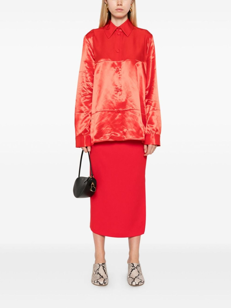 Jil Sander diagonal shirt outlook