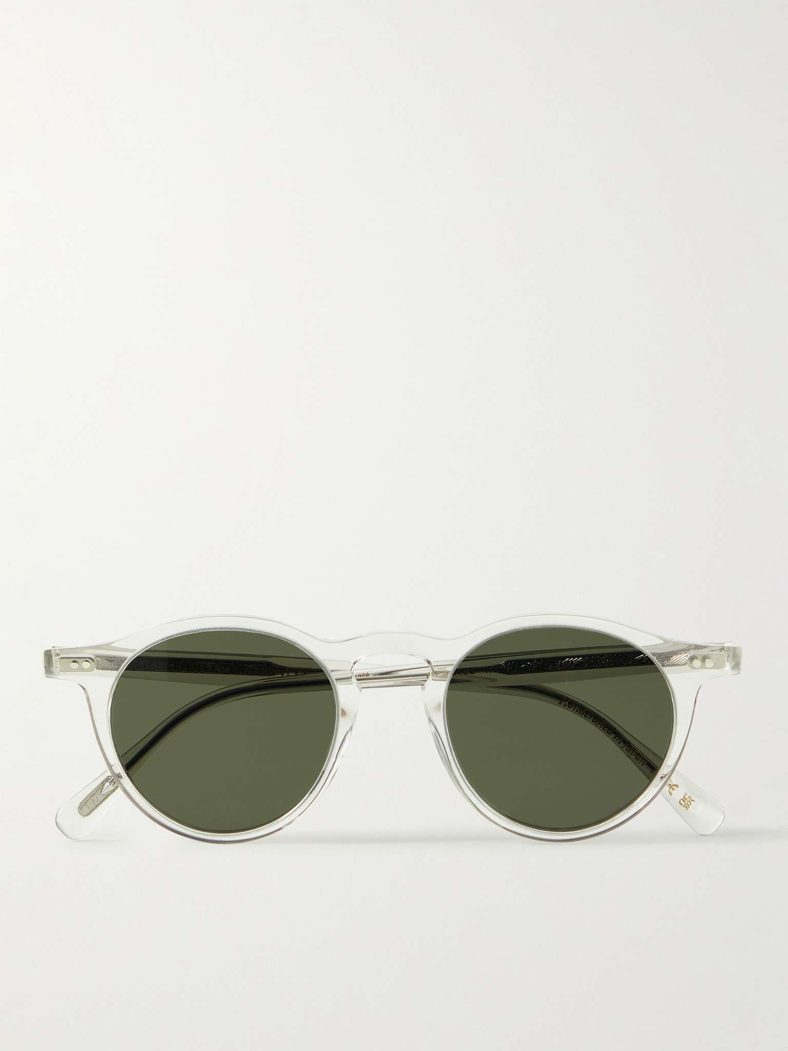 OP-13 Round-Frame Tortoiseshell Acetate Sunglasses - 1