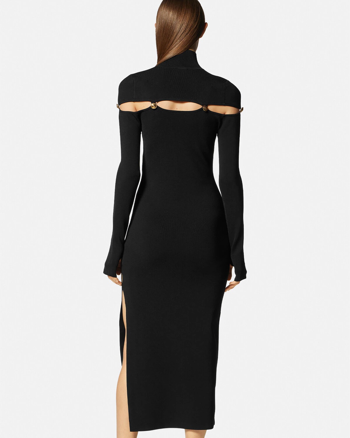 Cutout Midi Turtleneck Dress - 4