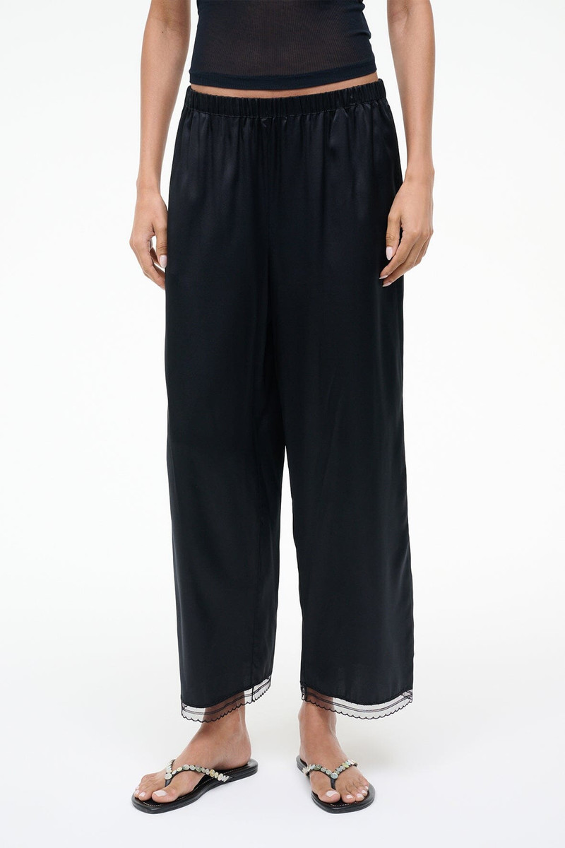 STAUD STAUD KIRBY SILK PANT BLACK outlook