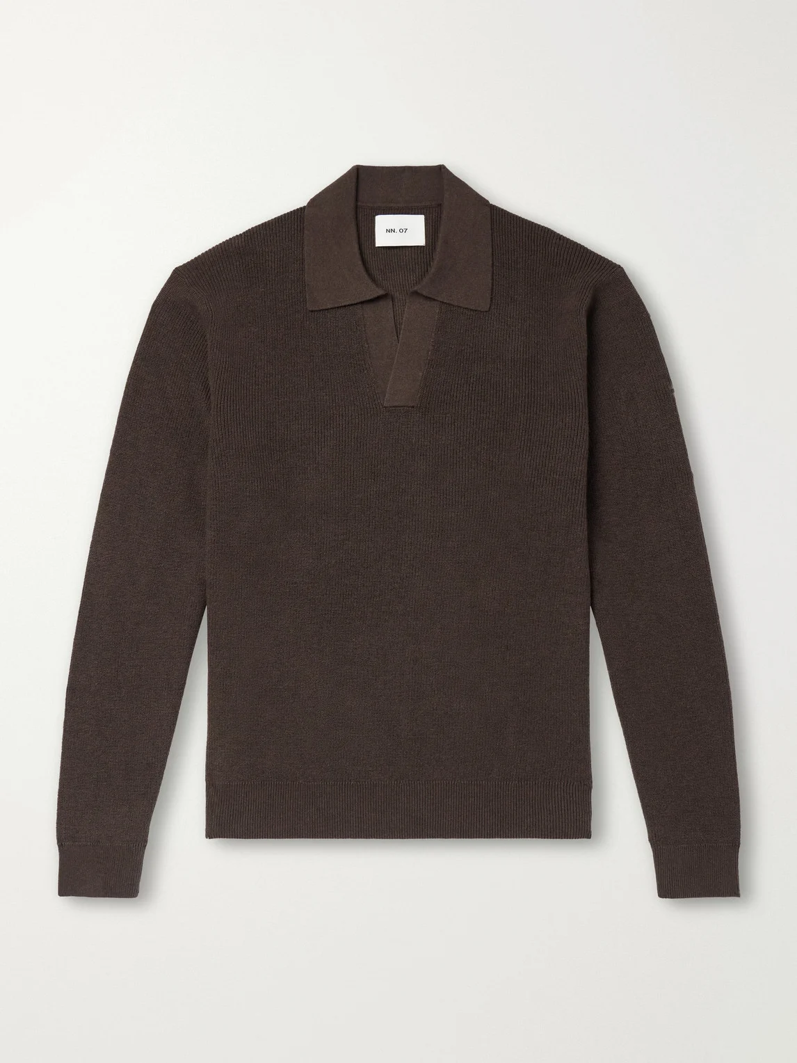 Hope Rib 60060 Organic Cotton and Cashmere-Blend Polo Shirt - 1
