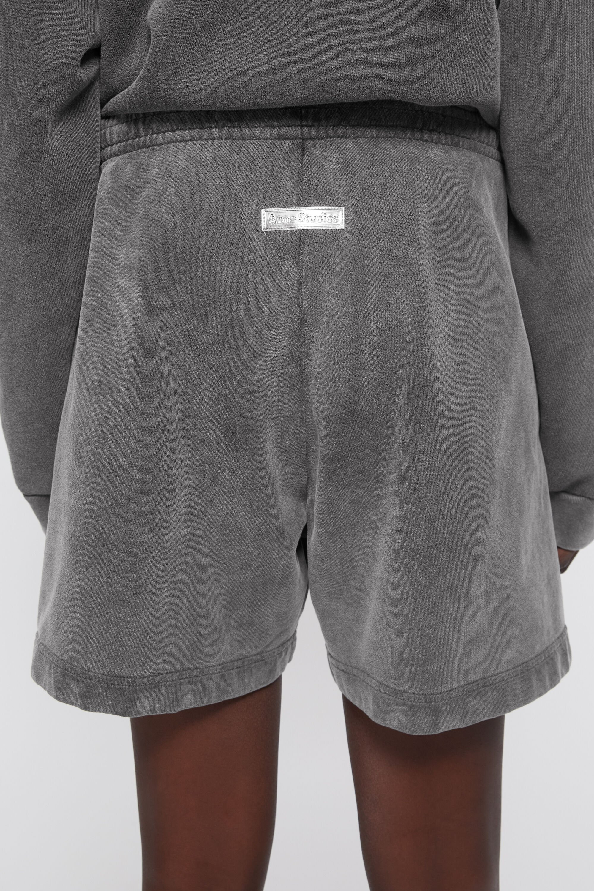 Cotton shorts - Faded black - 5