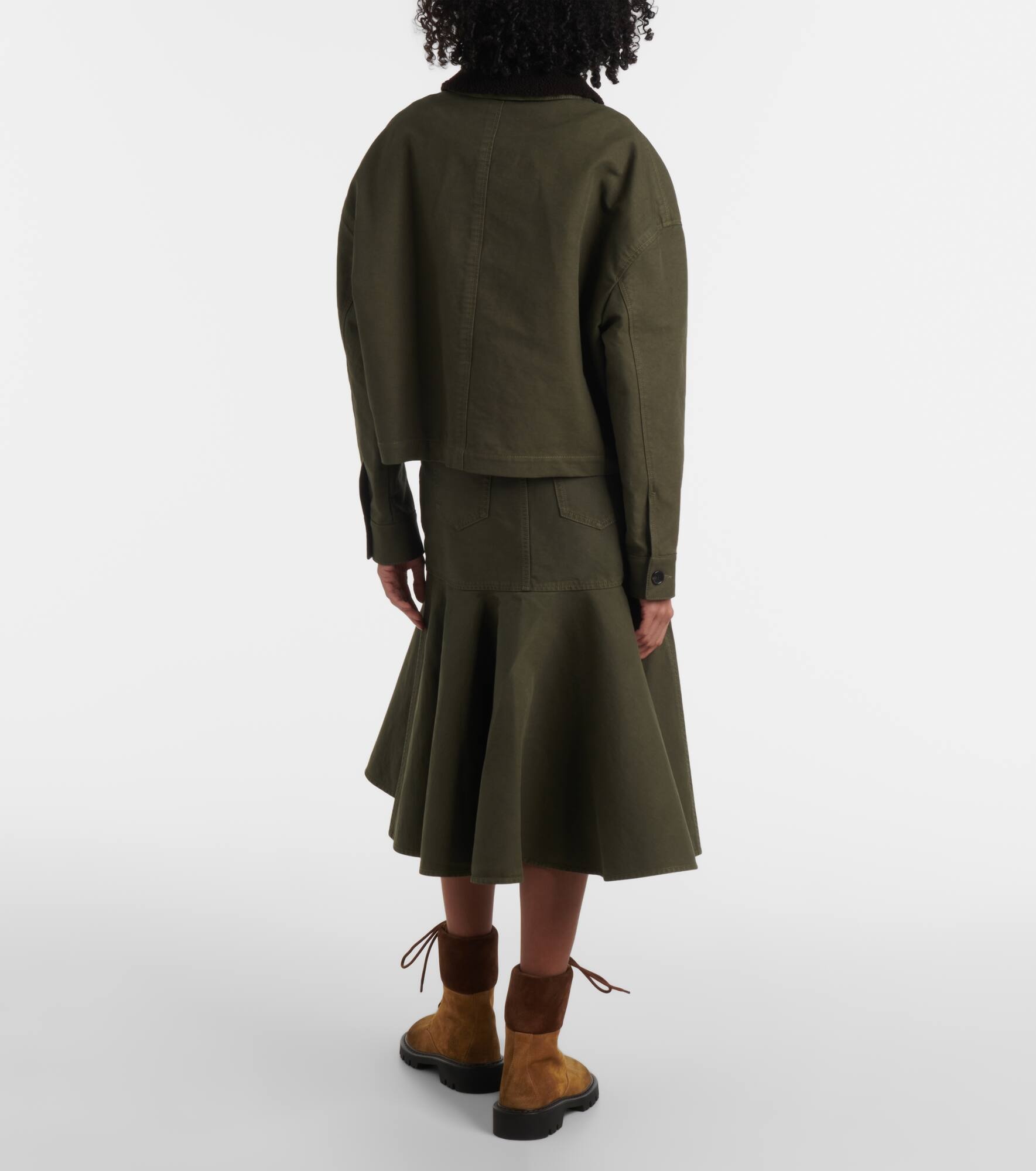 Shearling-trimmed cotton twill blouson - 3