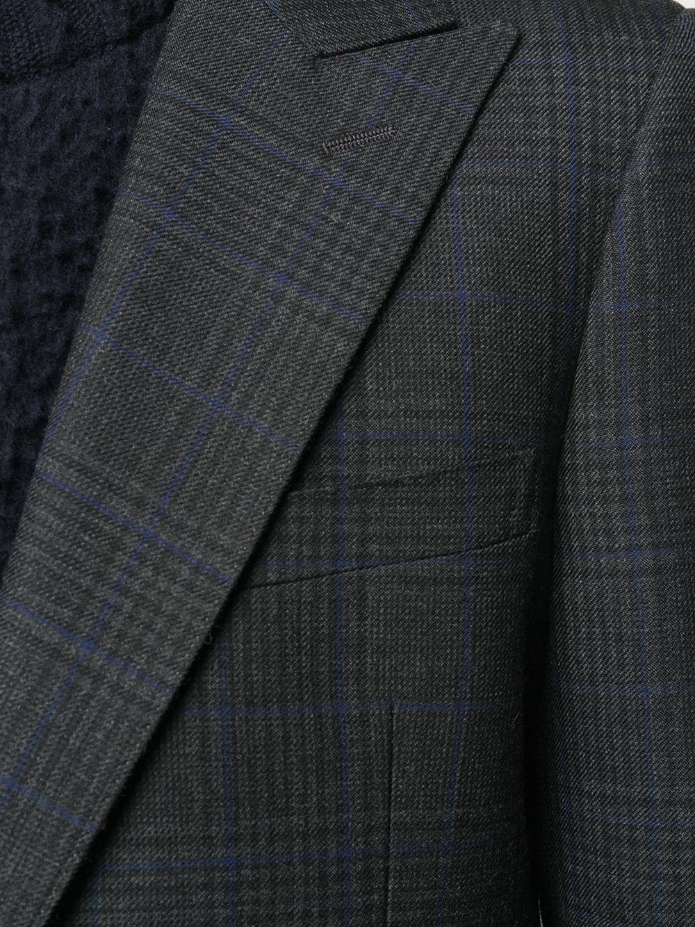 Hybrid check tweed blazer - 5