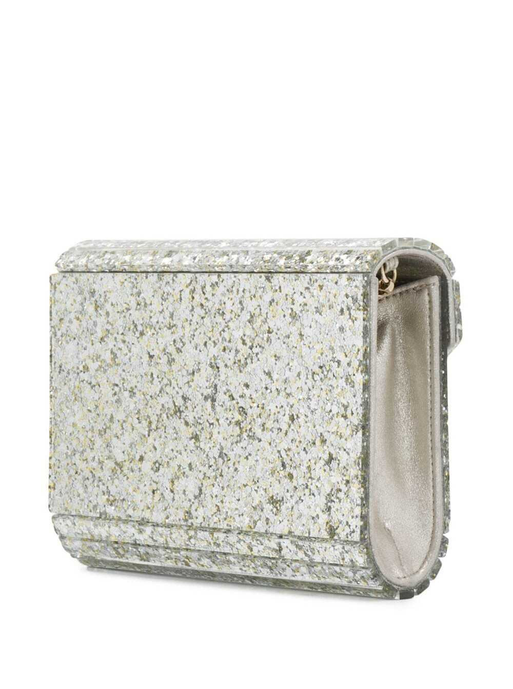 Jimmy Choo Women 'Candy' Champagne Clutch Bag With All-Over Coarse Glitter In Acrylic Woman Jimmy Ch - 2