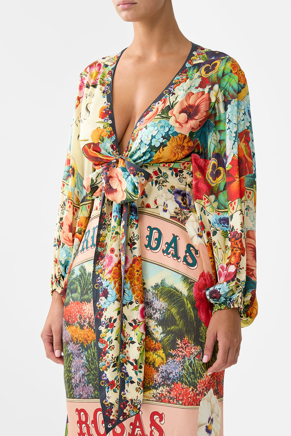 BLOUSON SLEEVE BIAS DRESS - 5