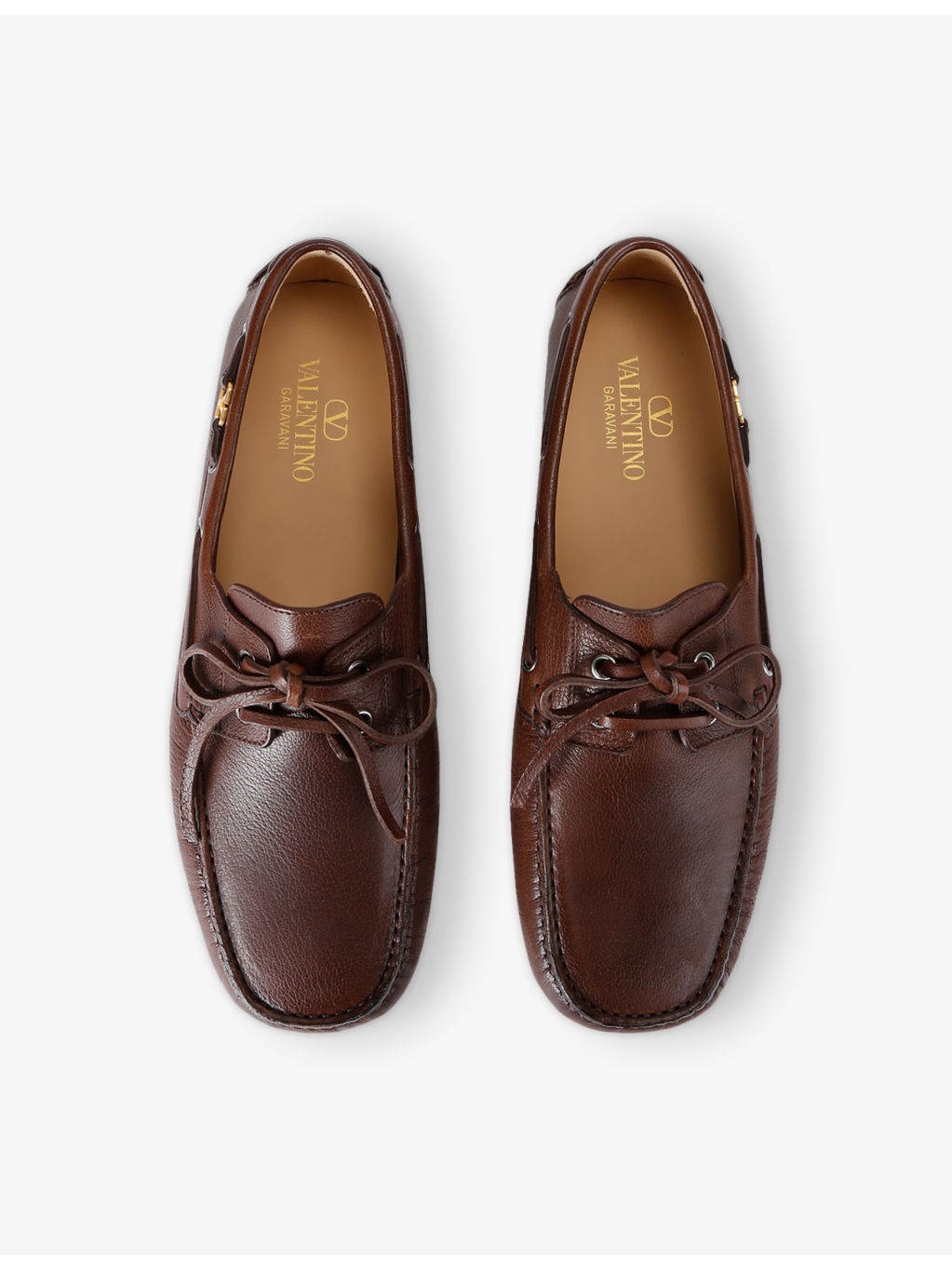 Brand-Plaque Leather Shoes - 2