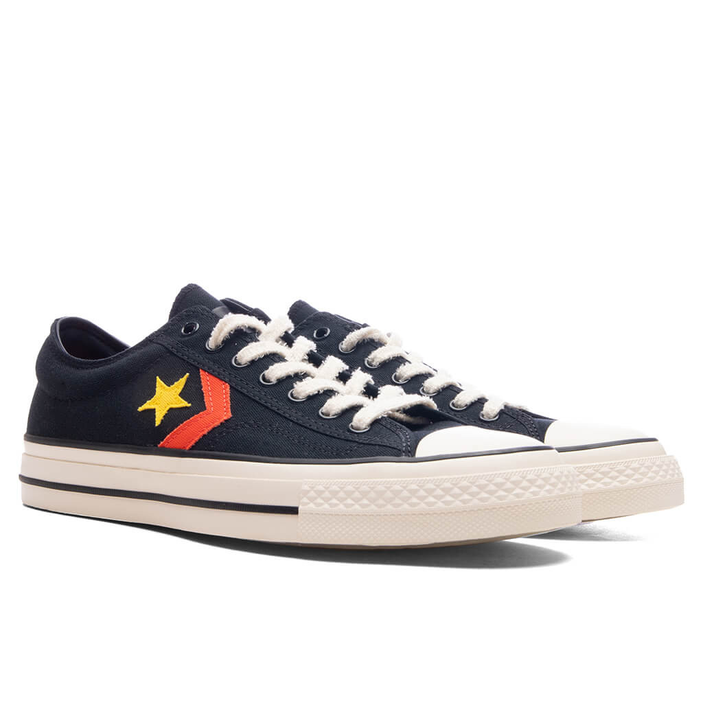CONVERSE X DAILY PAPER STAR PLAYER 76 OX - BLACK/FERN GREEN/CYBER YELLOW - 2