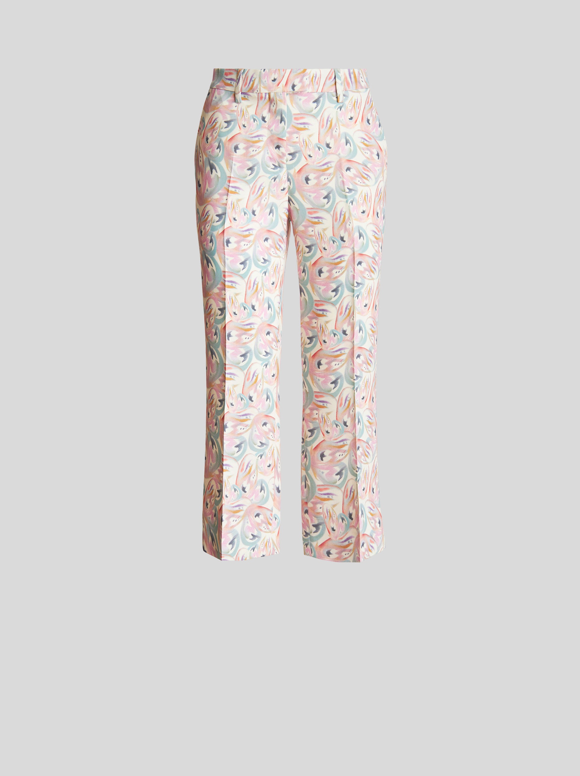 TROUSERS WITH MICRO BUTTERFLY PATTERN - 1