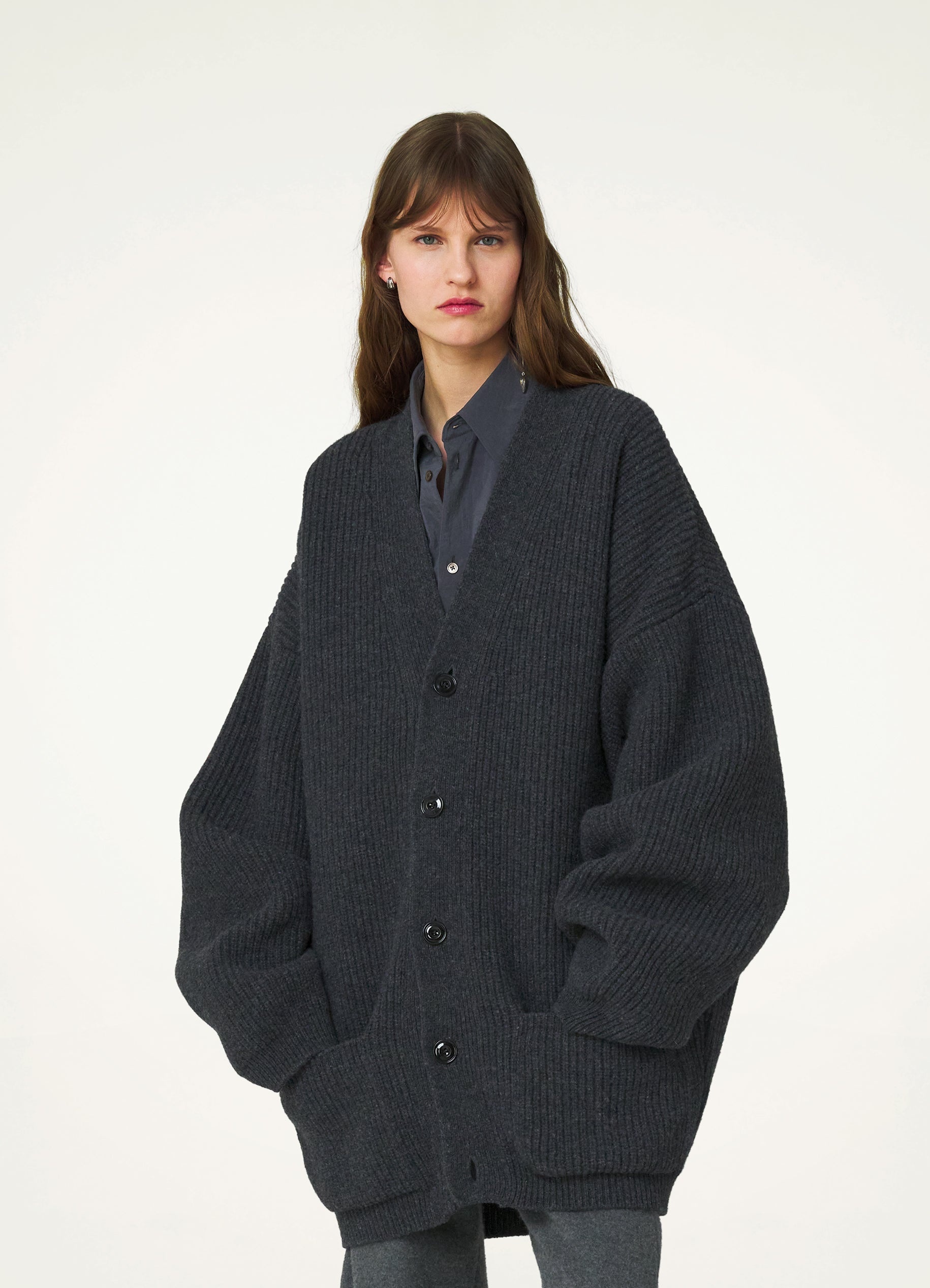 LEMAIRE ルメール FELTED CARDI COAT カーディガン LEMAIRE Navy Felted Cardi Coat Lemaire