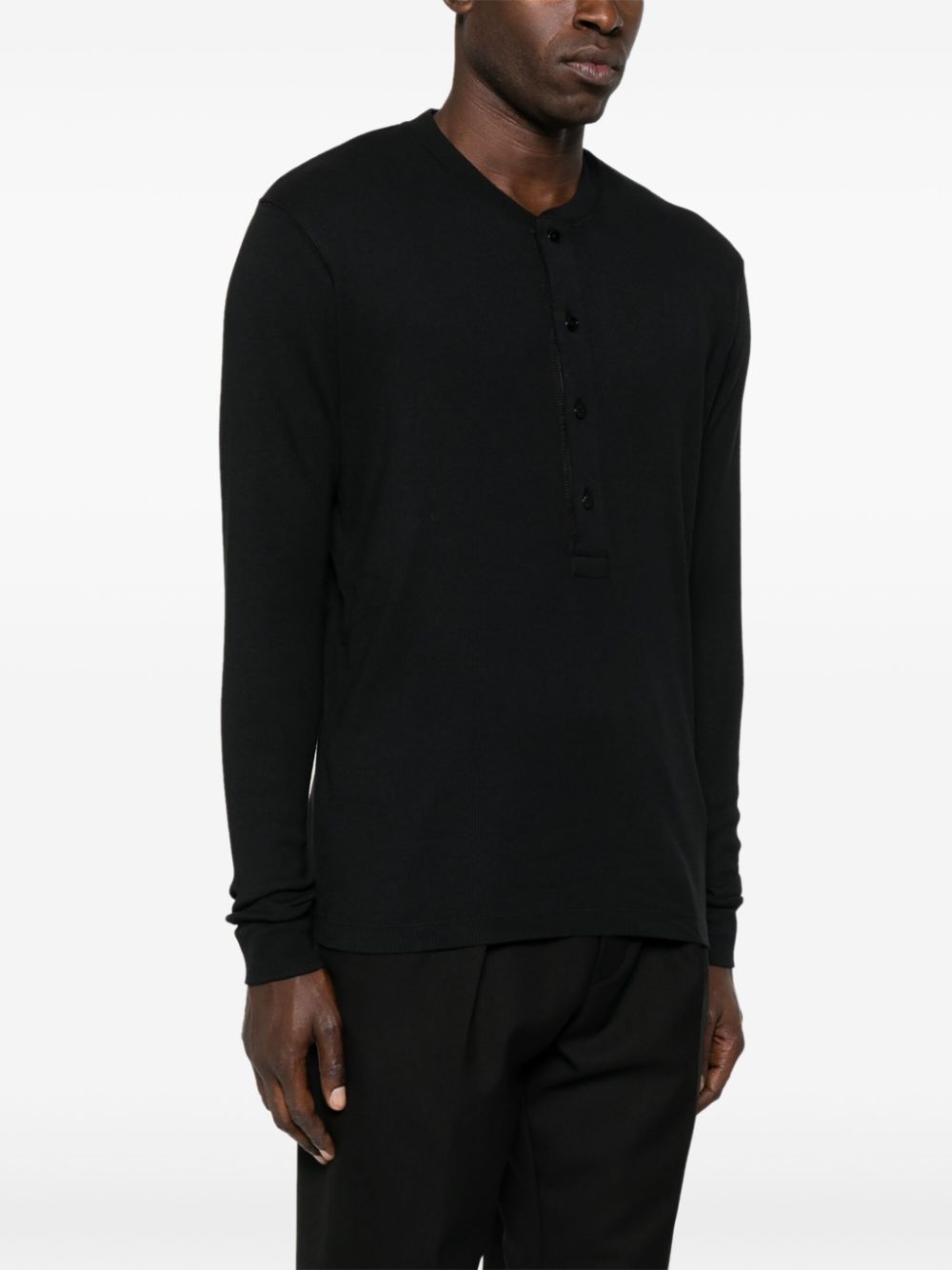 fine-ribbed T-shirt - 3