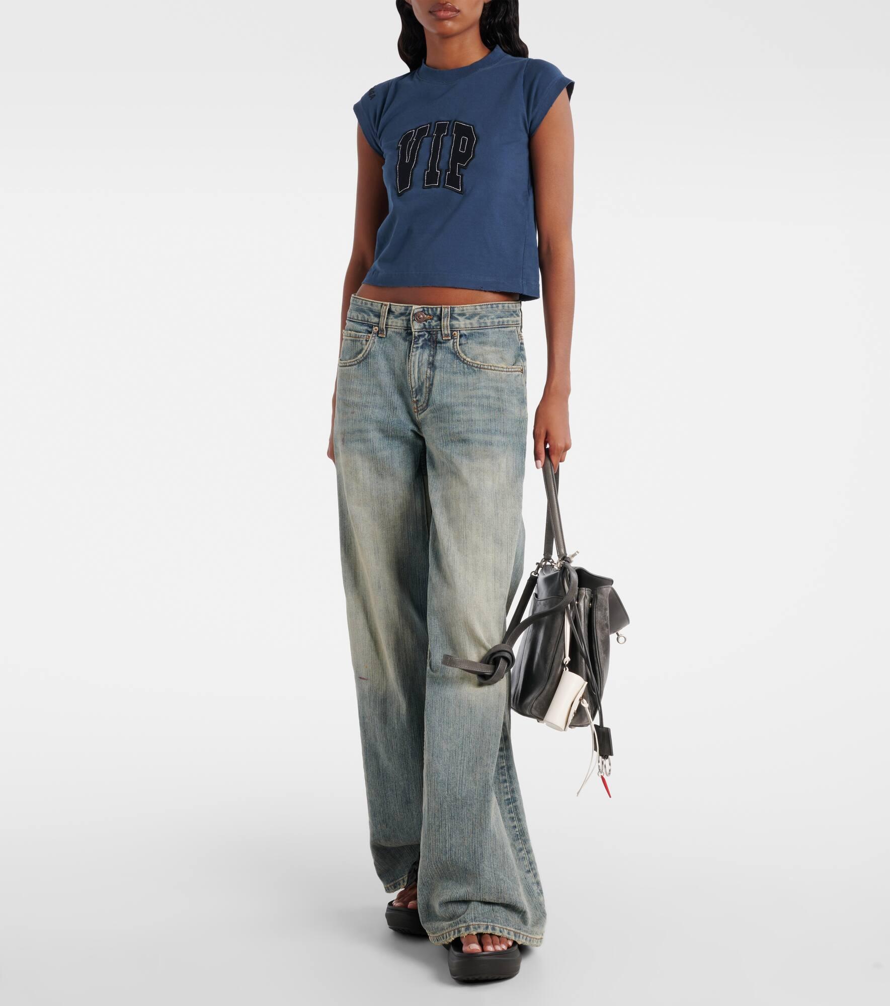 Rodeo Medium leather tote bag - 5