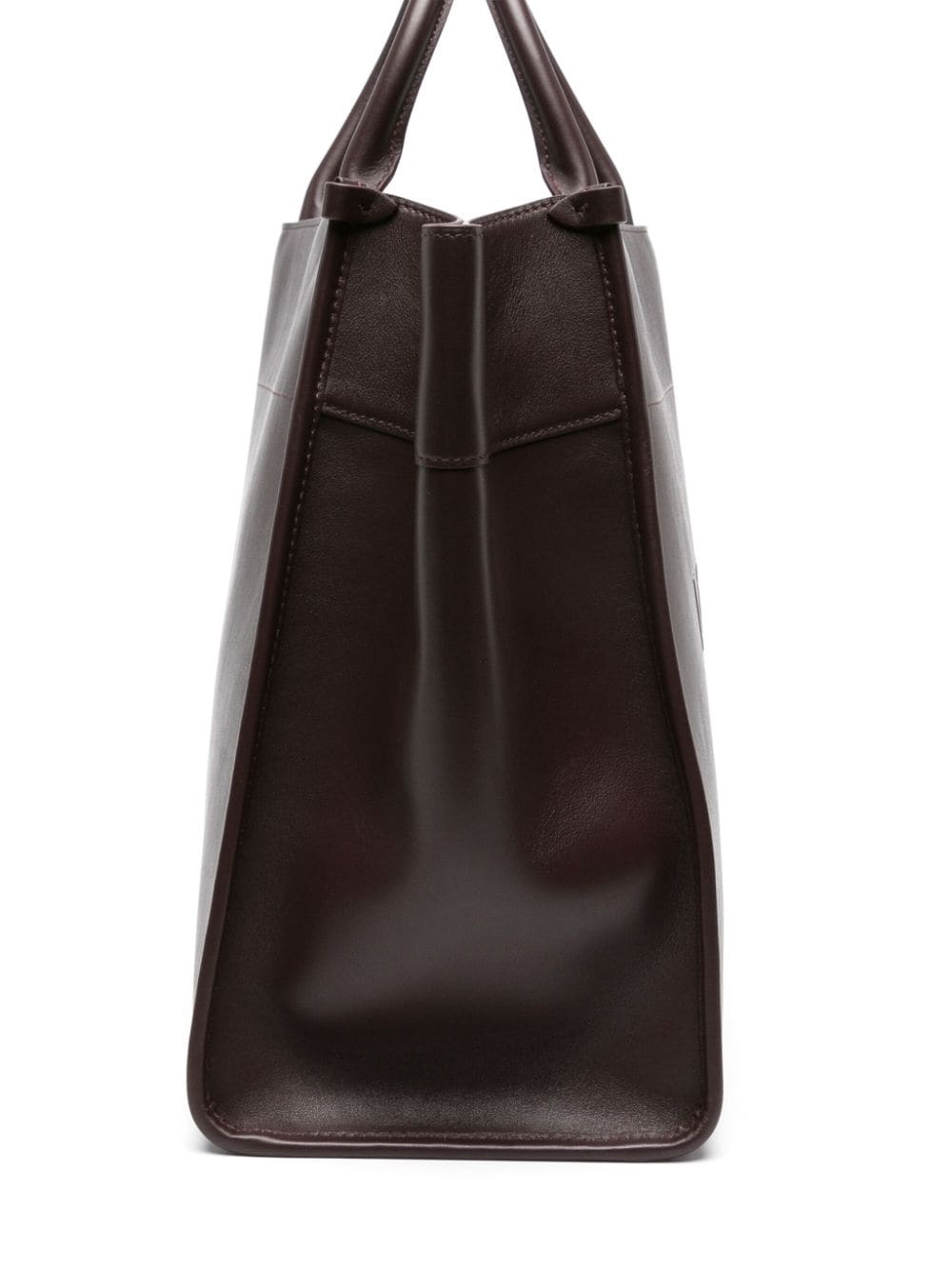 logo-embossed leather tote bag - 4