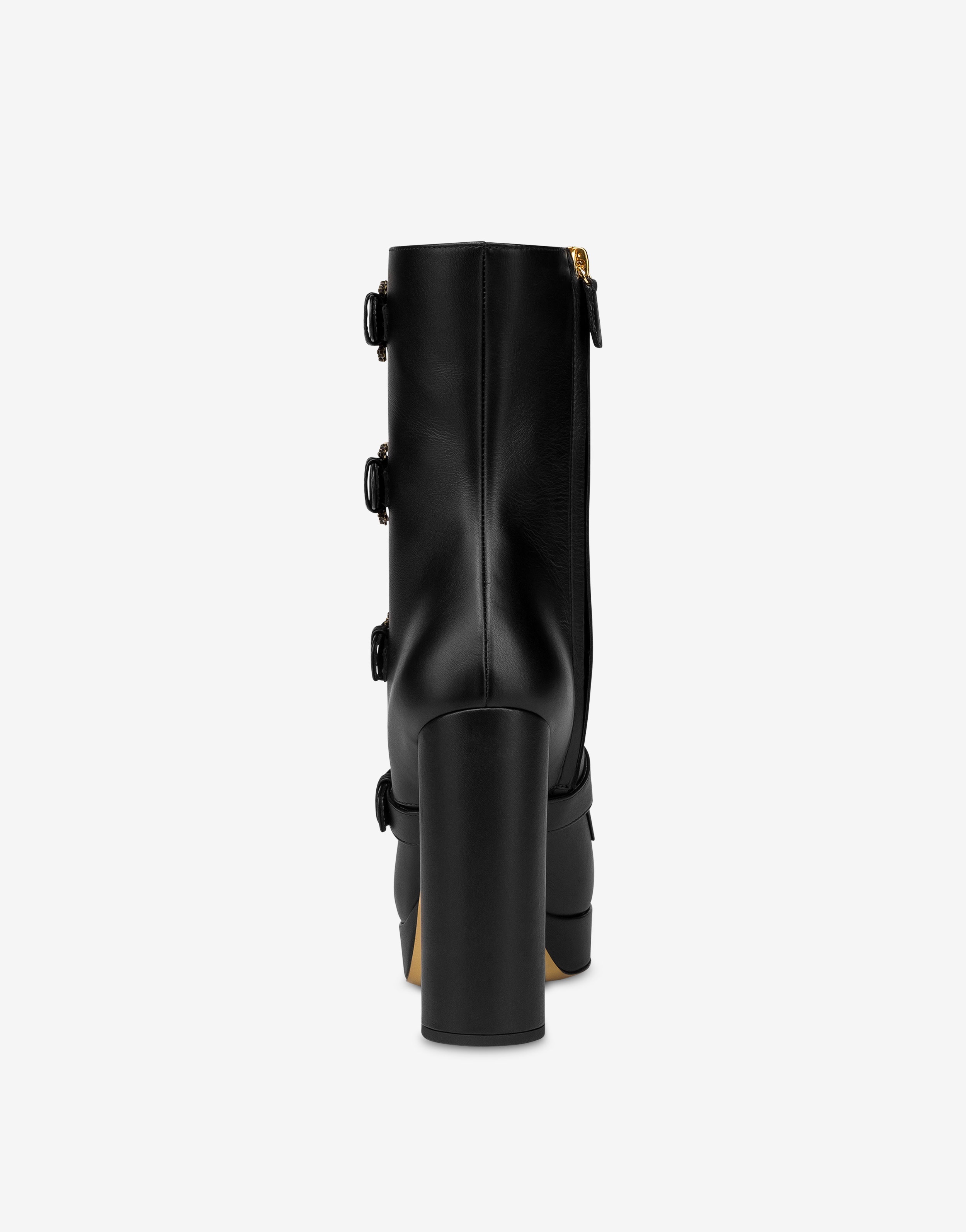 BAROQUE BUCKLES CALFSKIN ANKLE BOOTS - 3