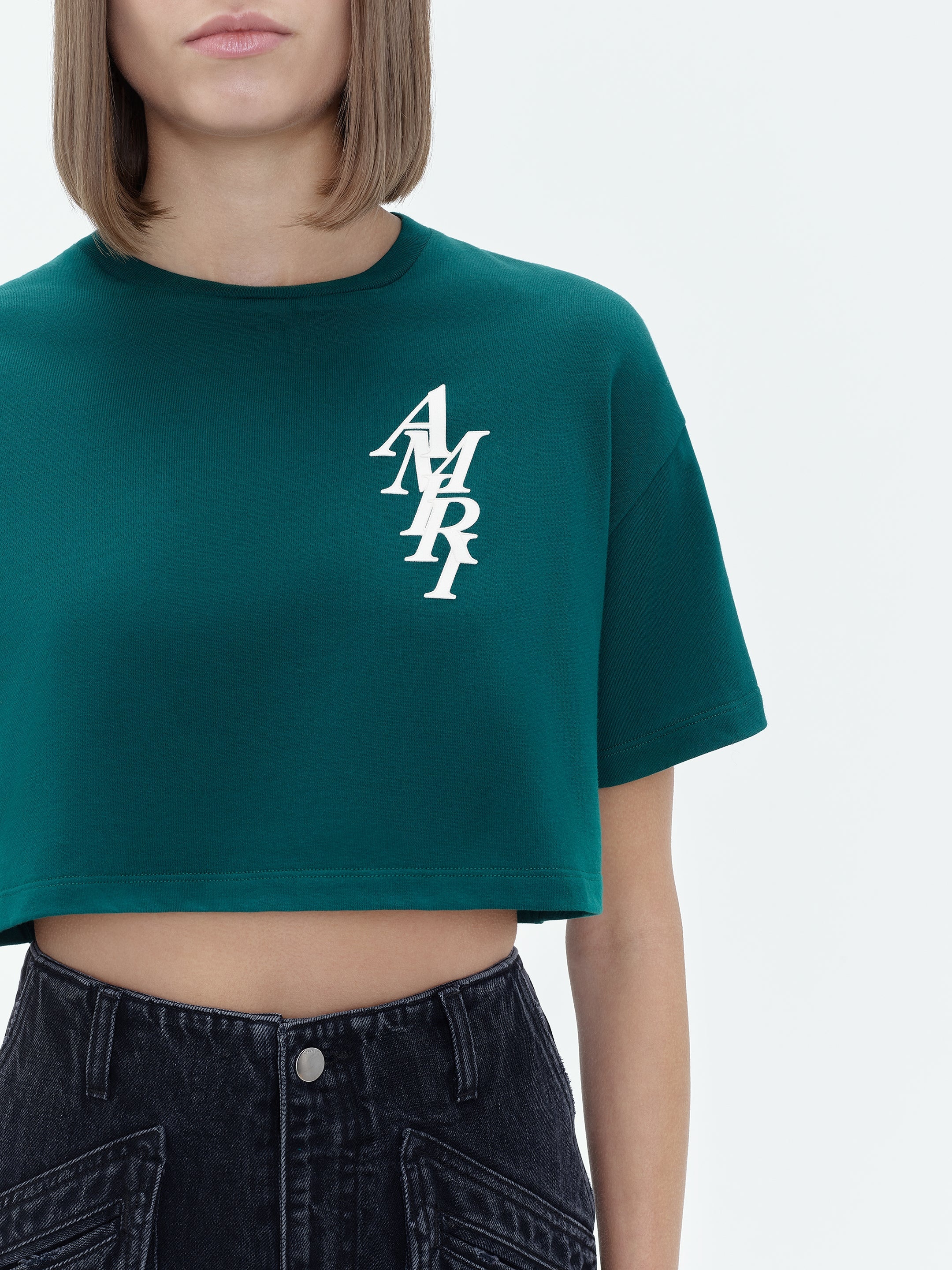 AMIRI STACK CROPPED TEE - 6