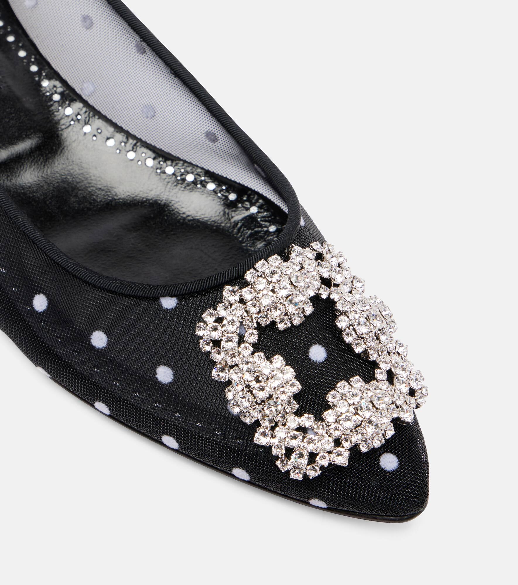Hangisi embellished mesh ballet flats - 5
