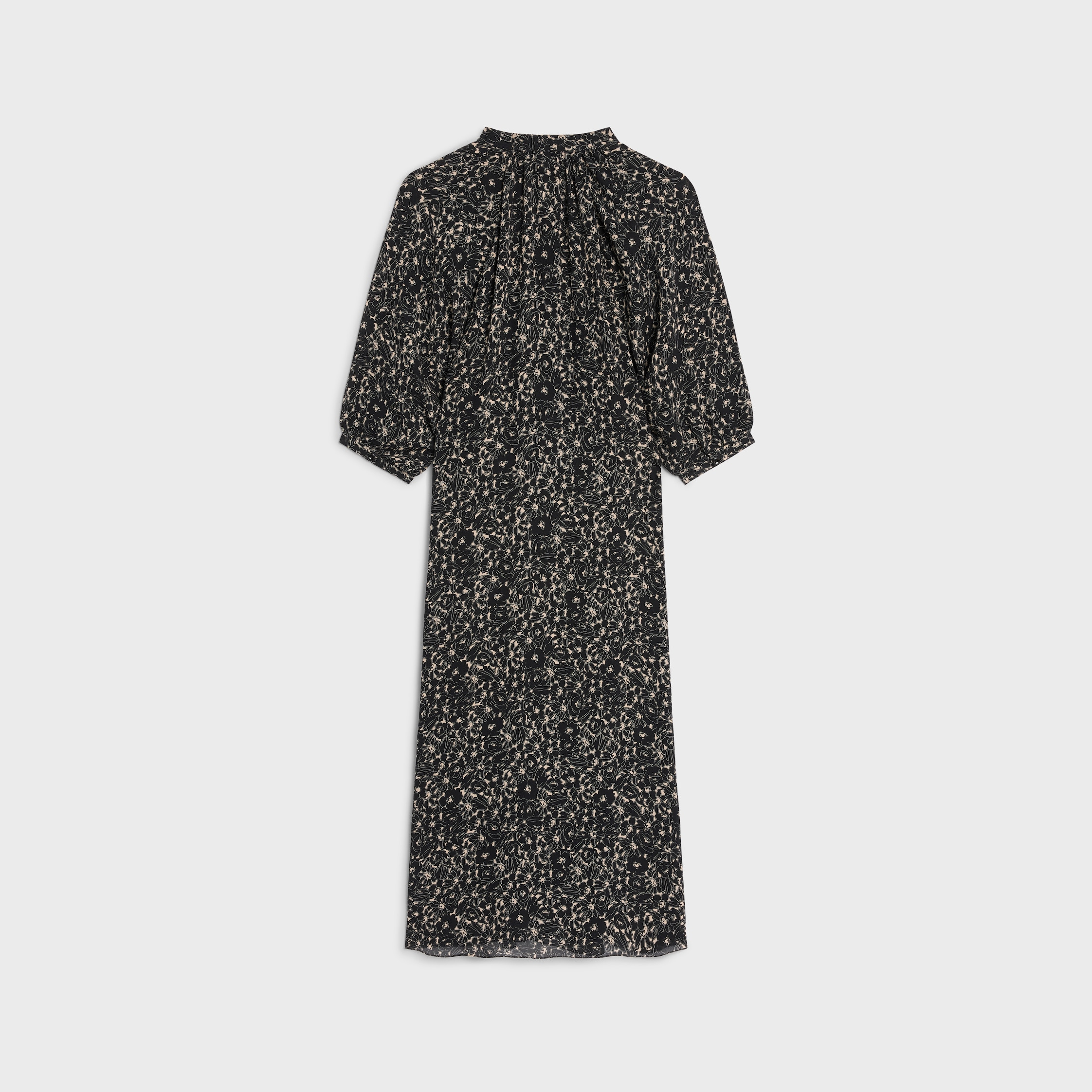 folk dress in viscose georgette - 2
