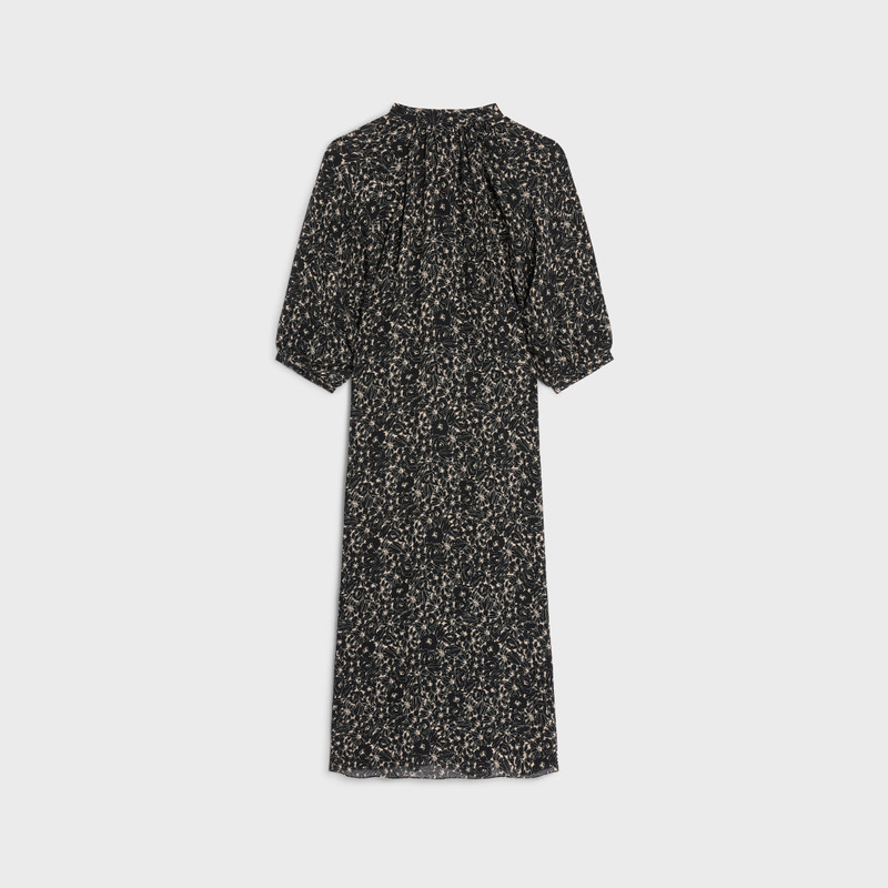 CELINE folk dress in viscose georgette outlook