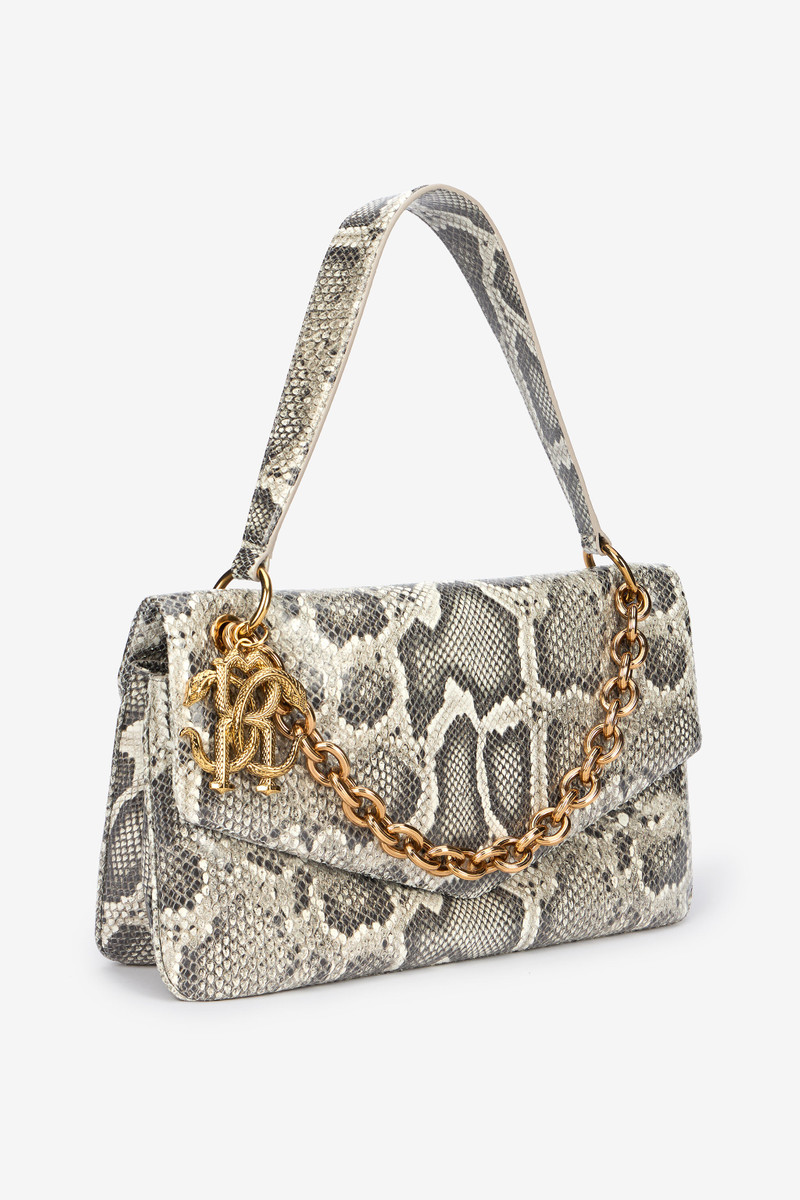 Rock Shoulder Bag With Python Print 6