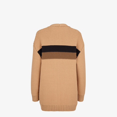 FENDI Beige cotton cardigan outlook