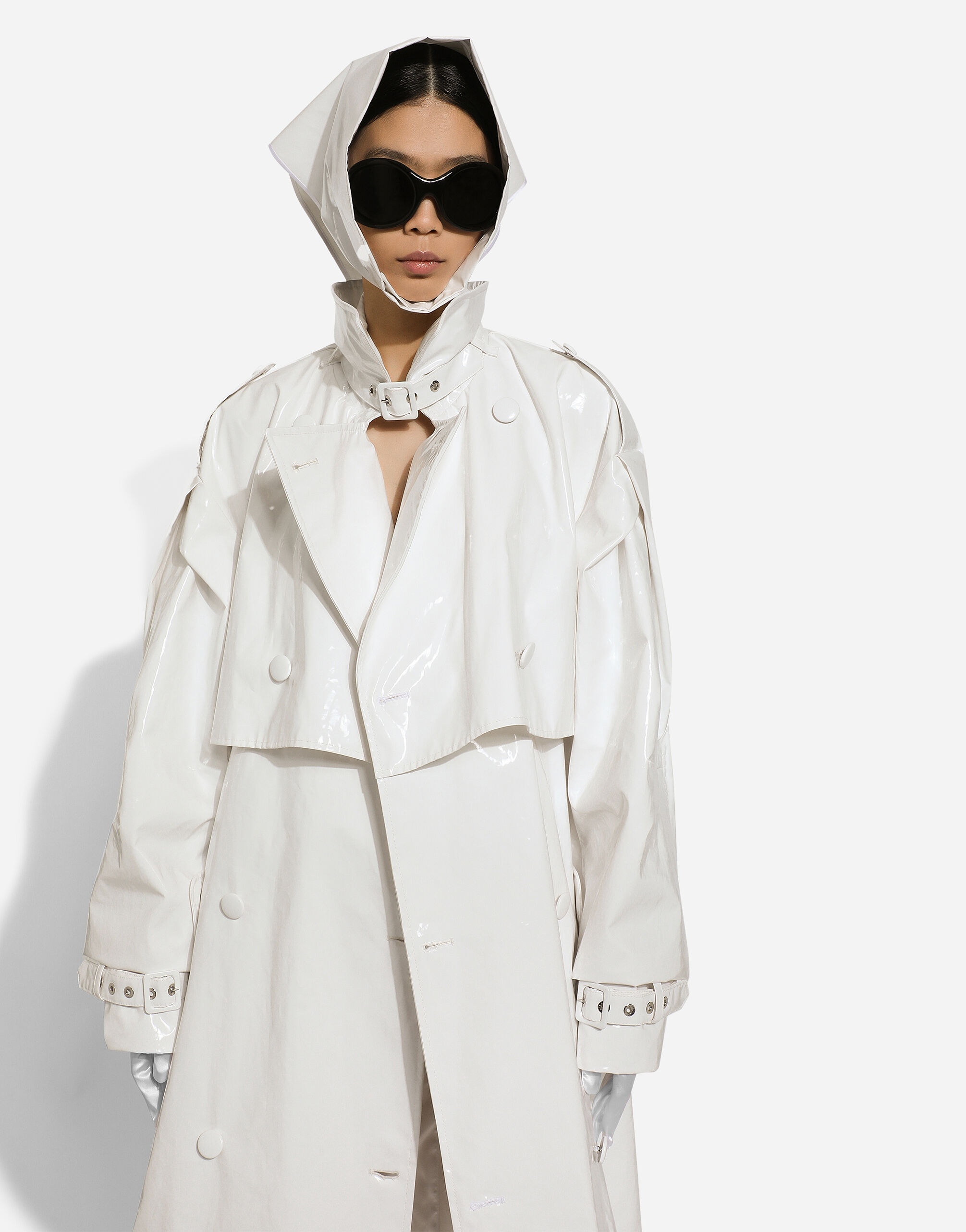 Coated cotton trench coat - 6