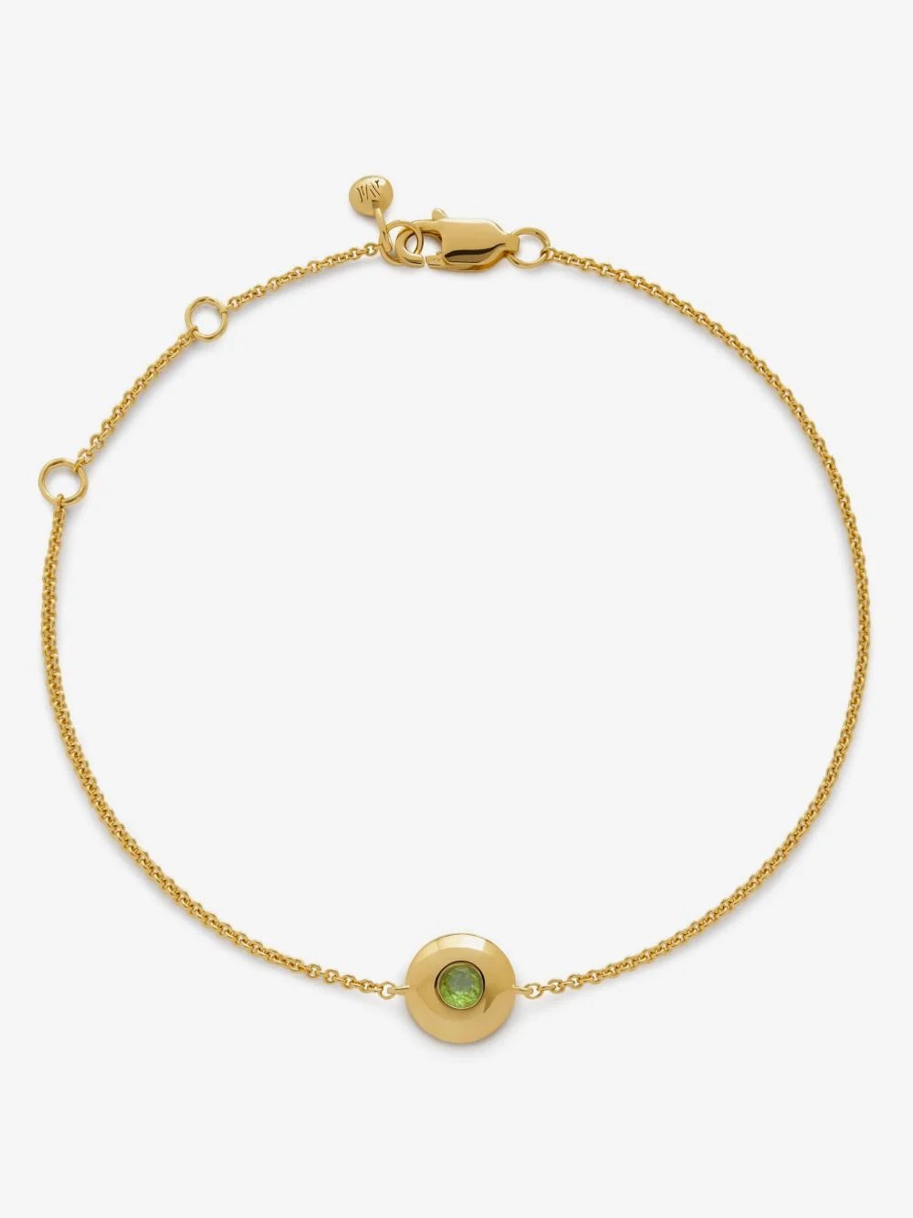 18kt yellow gold vermeil August Birthstone bracelet - 1