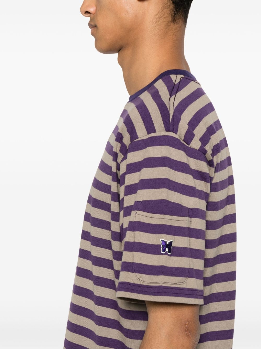 striped cotton T-shirt - 5