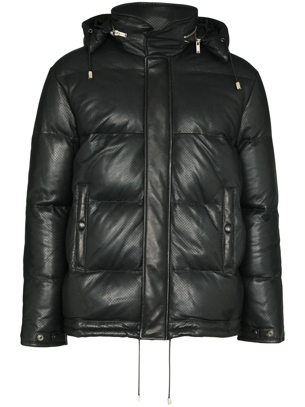 quilted zipped puffer jacket - 1