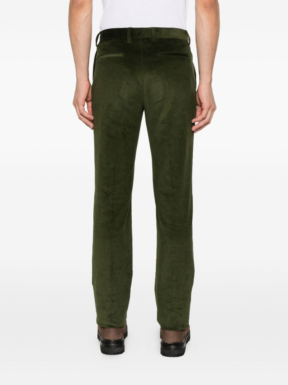 corduroy straight trousers - 4
