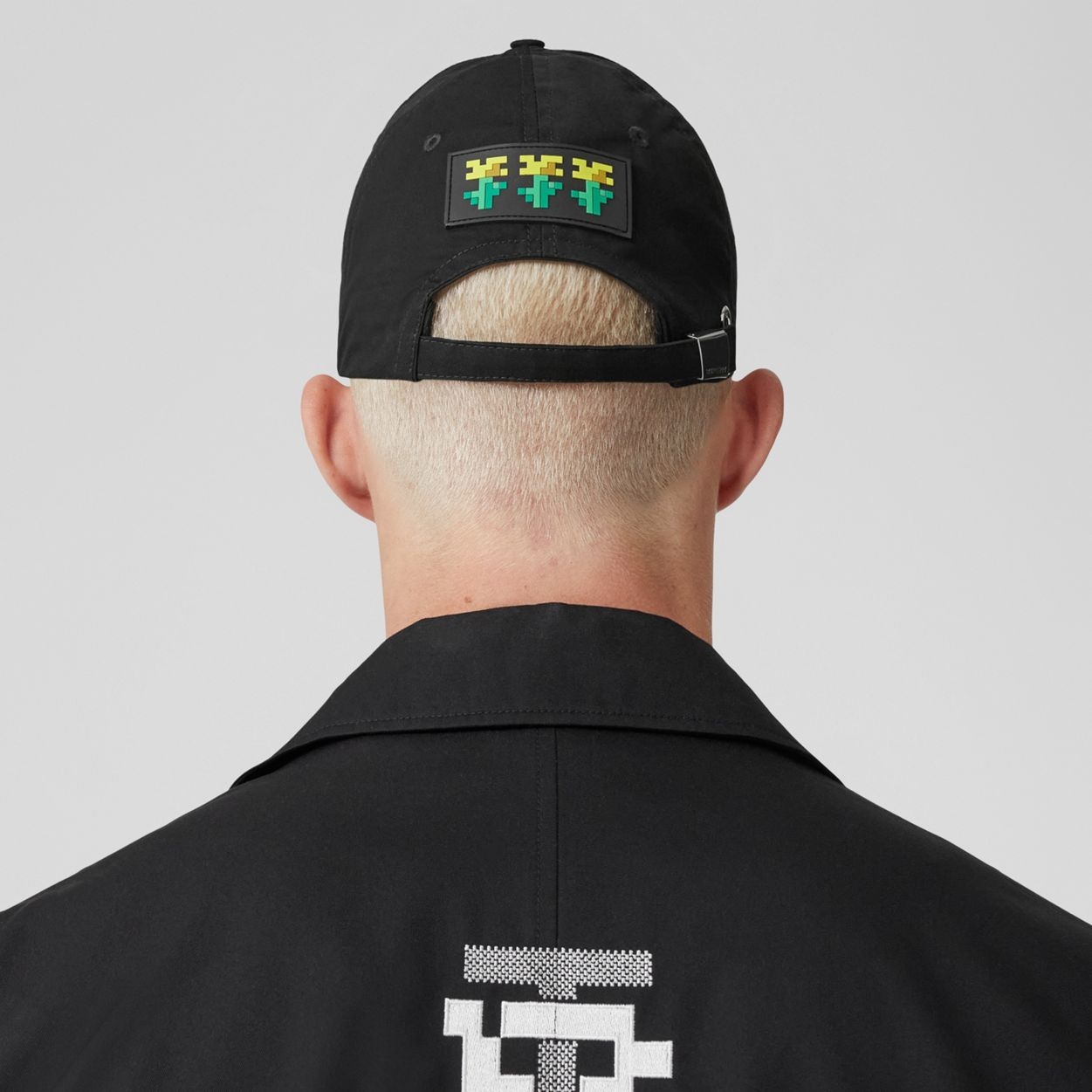 Logo Appliqué Cotton Gabardine Baseball Cap - 5