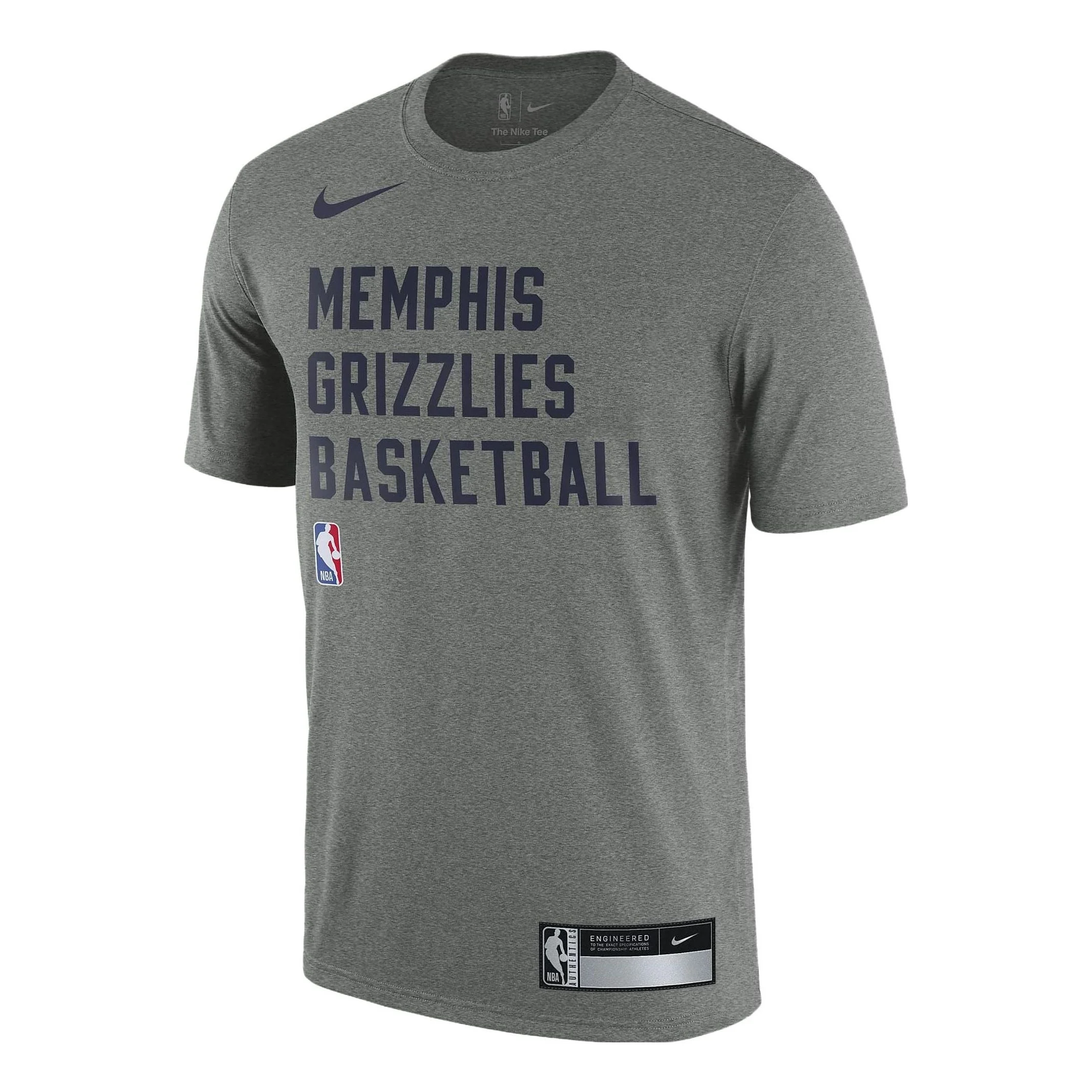 Nike x NBA Memphis Grizzlies Dri-FIT Practice T-shirt 'Grey' FJ0178-063 - 1