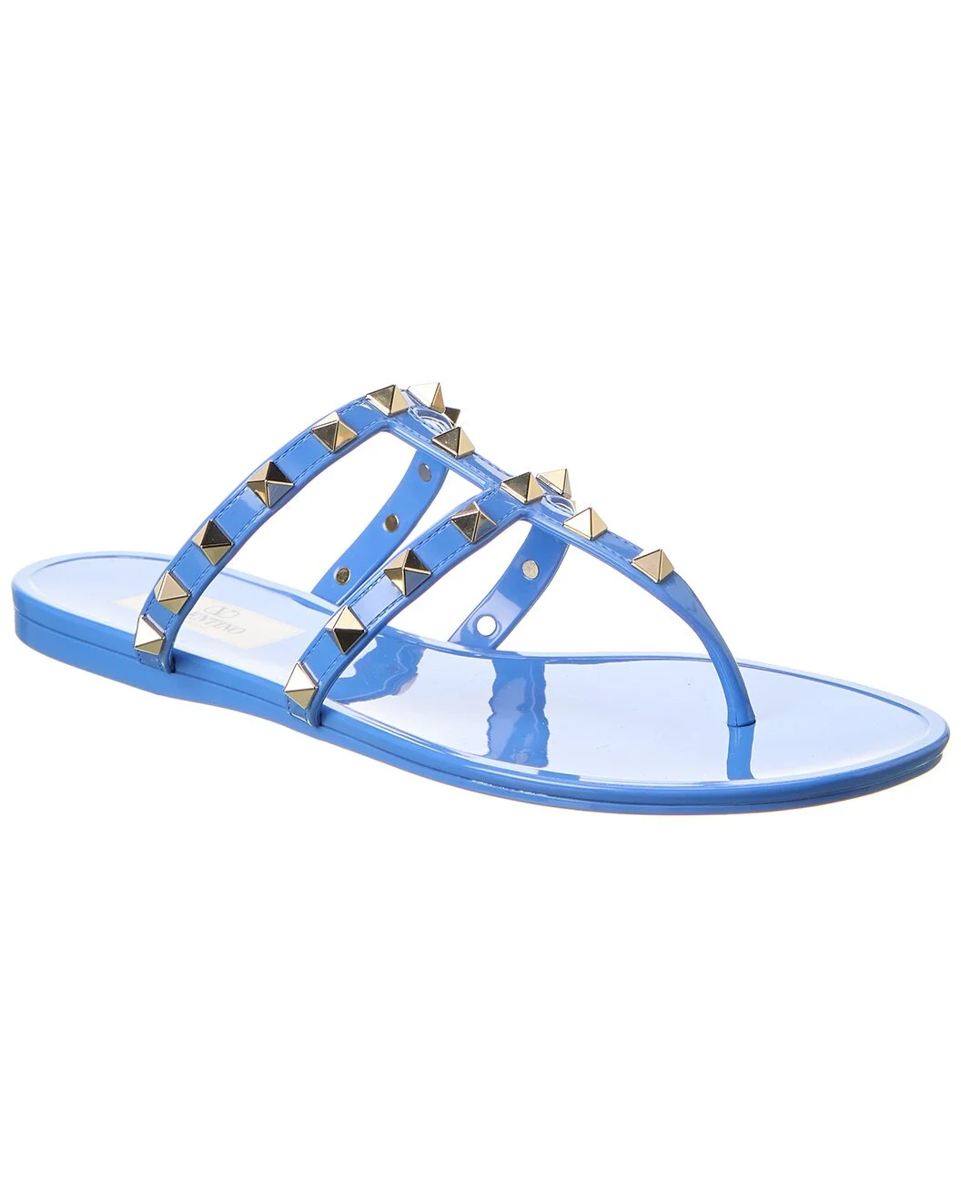Valentino Rockstud Caged Rubber Sandal - 1