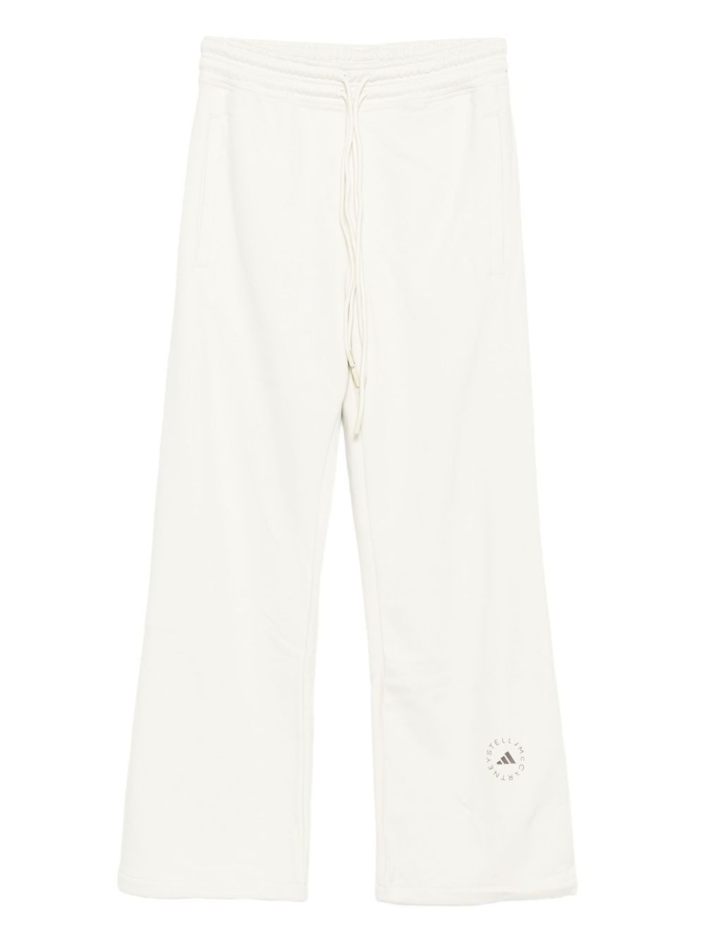 drawstring cotton track pants - 1