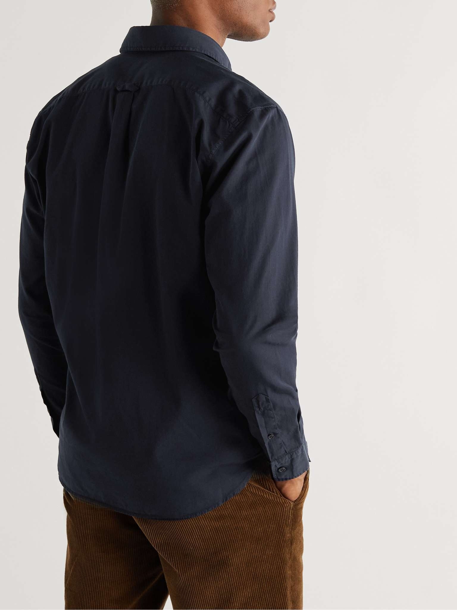 Pitch Logo-Appliquéd Garment-Dyed Cotton-Twill Shirt - 4