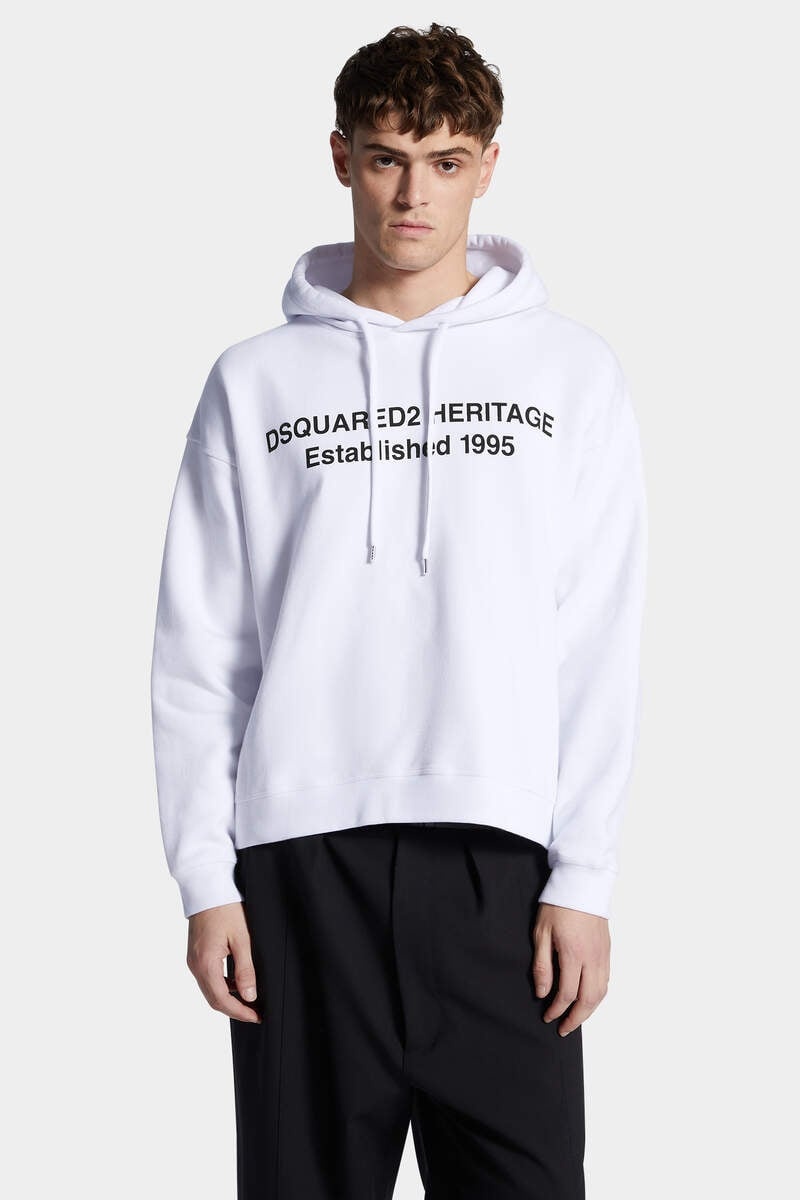 RELAX FIT DSQUARED2 HERITAGE HOODIE - 3