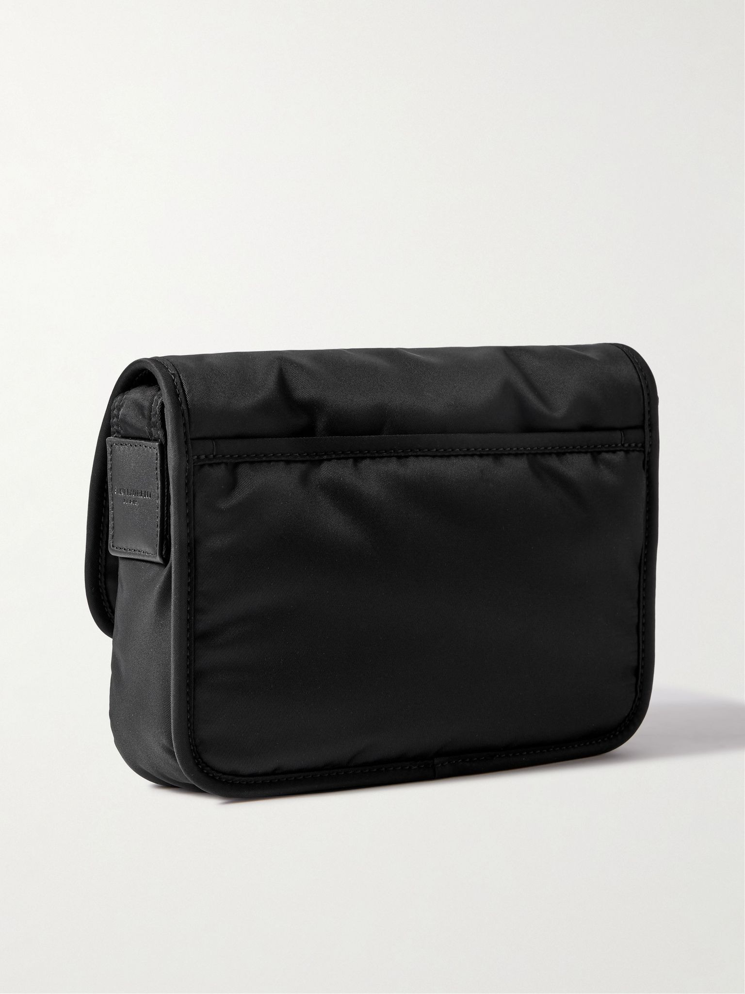 Niki Small Leather-Trimmed Shell Messenger Bag Black - 3
