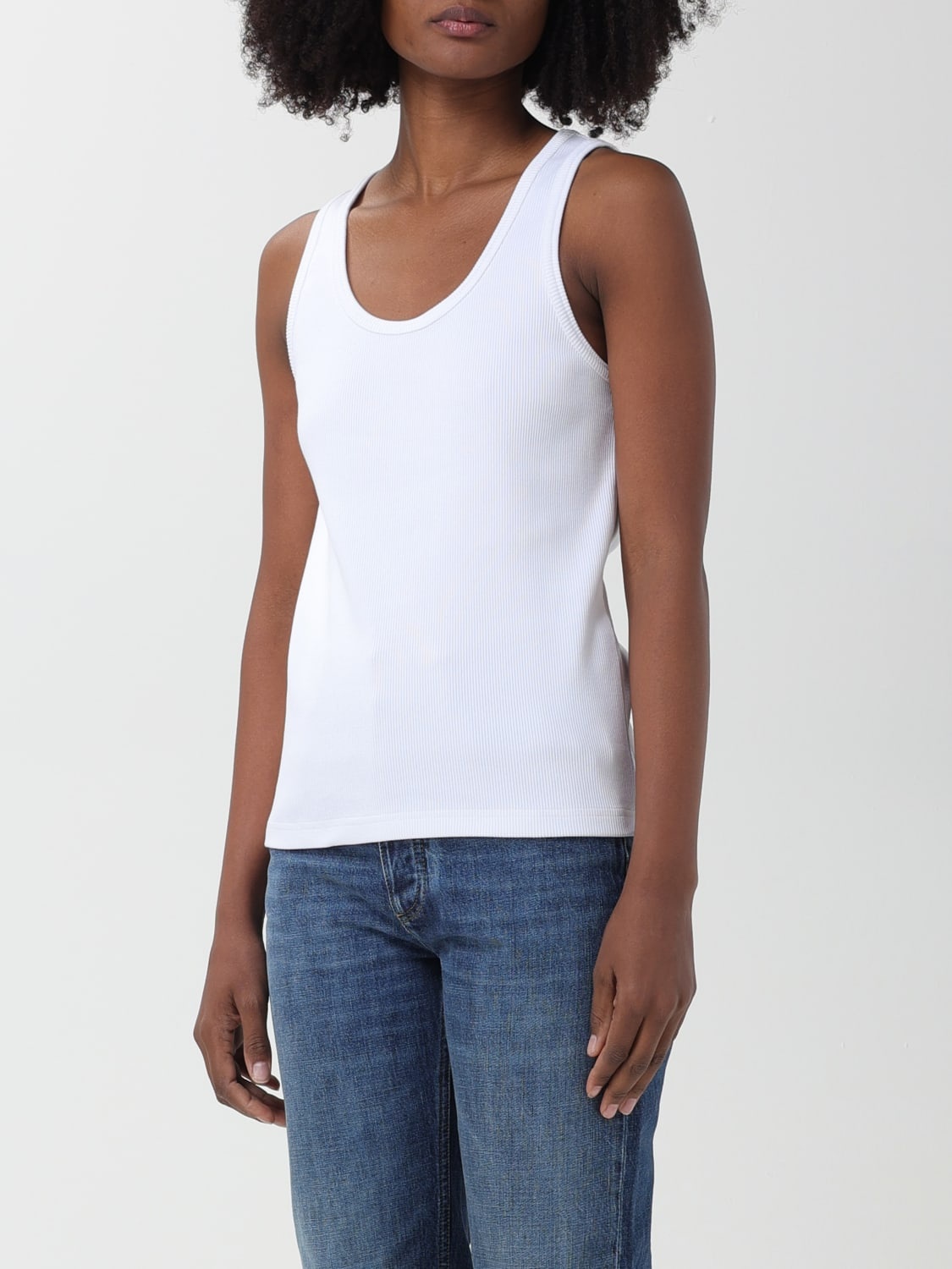 Bottega Veneta tank top in ribbed stretch cotton - 4