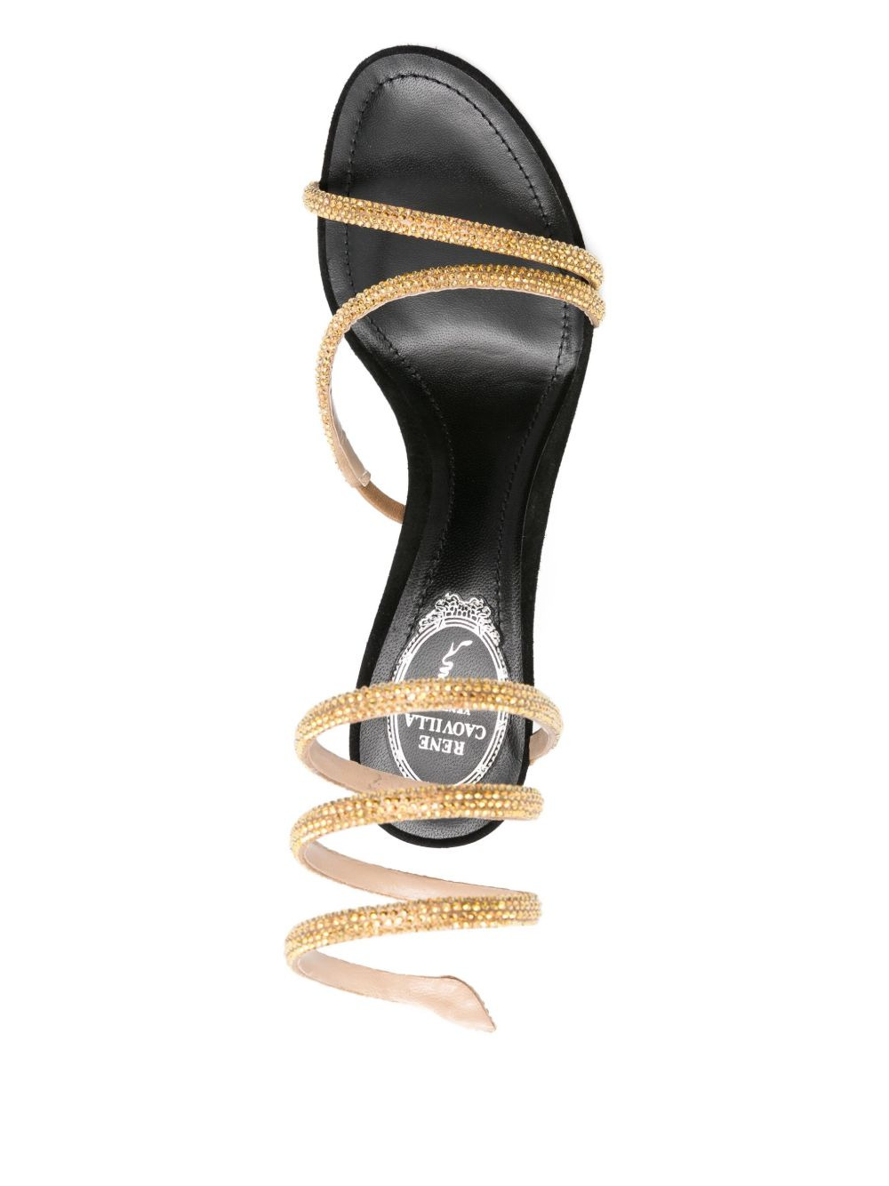 80mm spiral-embellished sandals - 4
