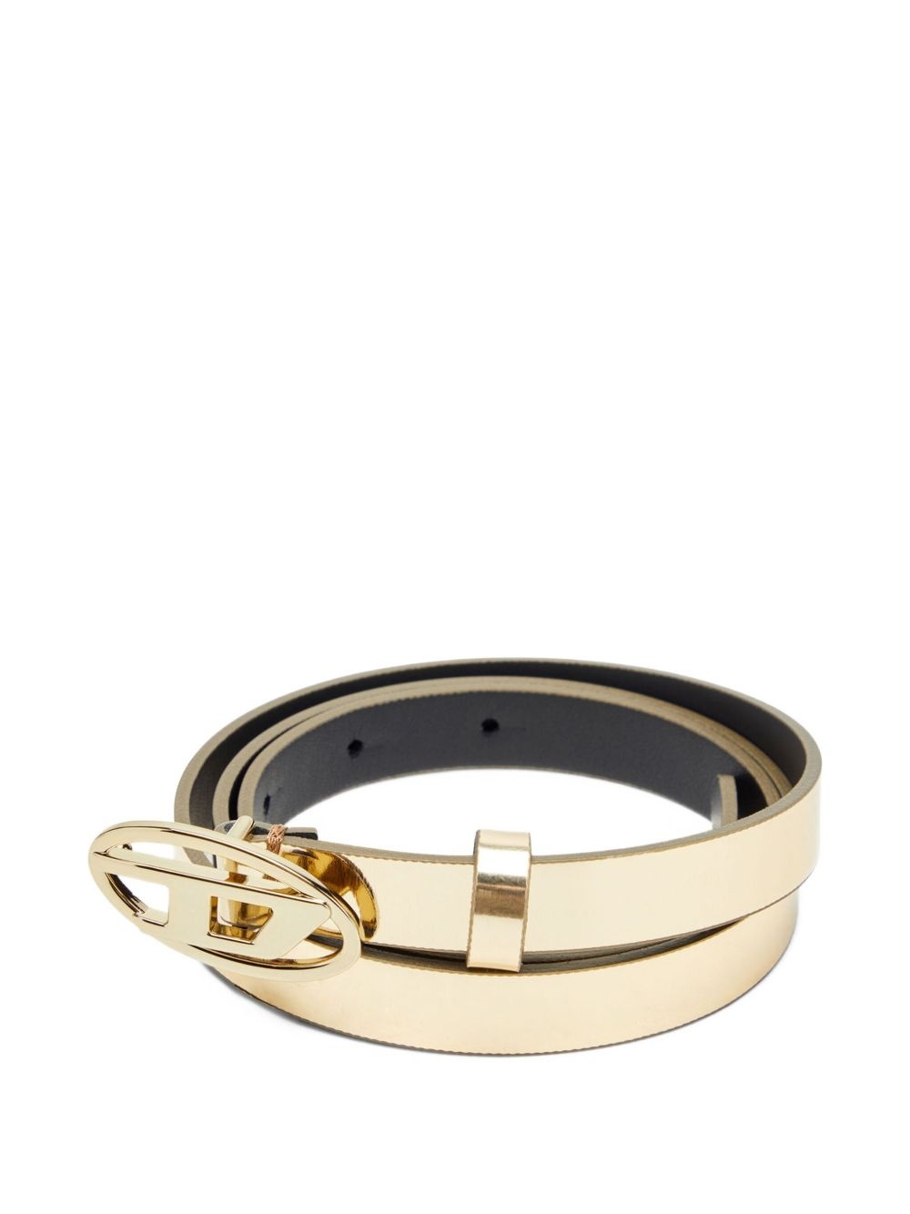 oval-buckle belt - 3