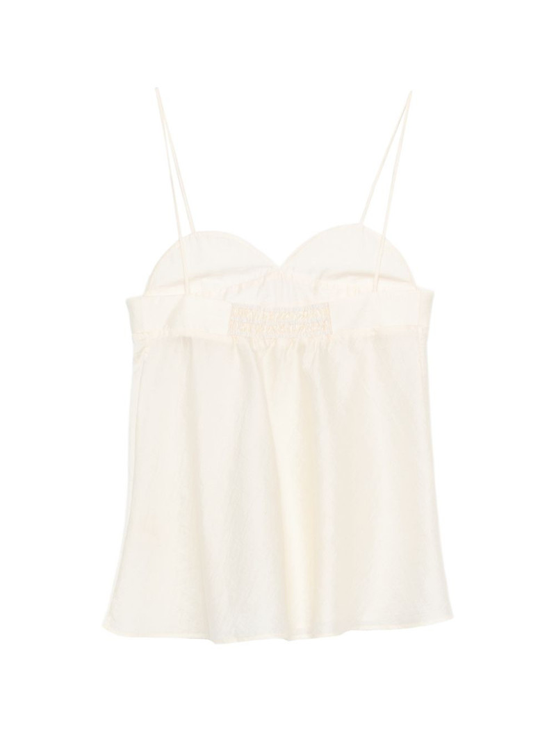 CORDERA sweetheart-neck spaghetti-strap top outlook