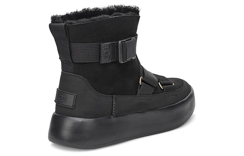 (WMNS) UGG Classic Boom Buckle Snow boots Black 1104616-BLK 5