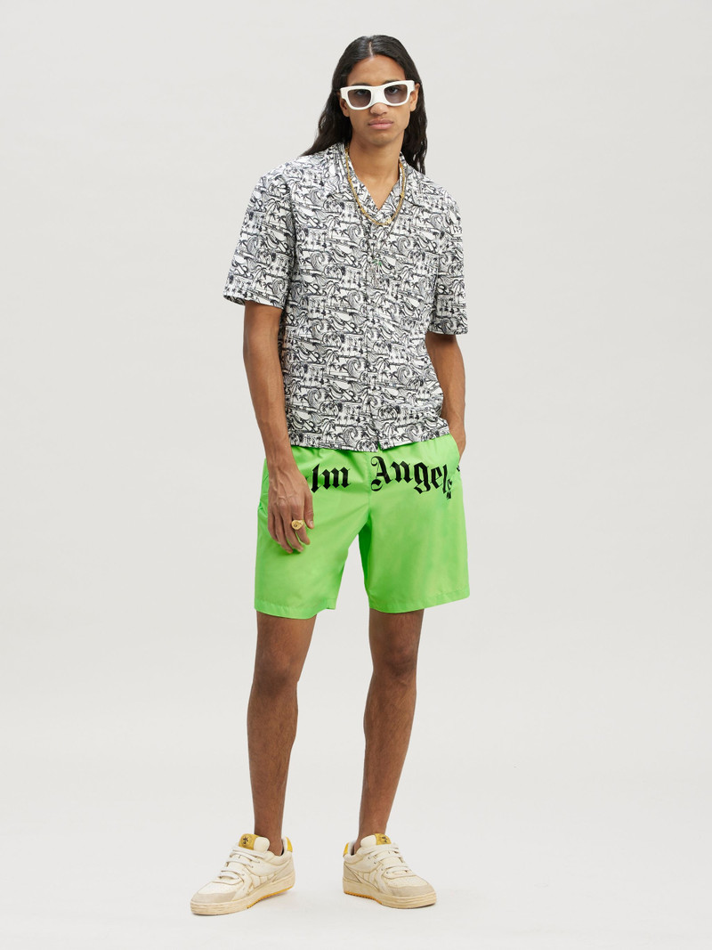Palm Angels Curved Logo Bold Swim Short outlook