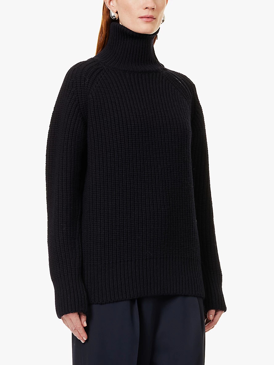 Tonty asymmetric-zip chunky-knit wool jumper - 3