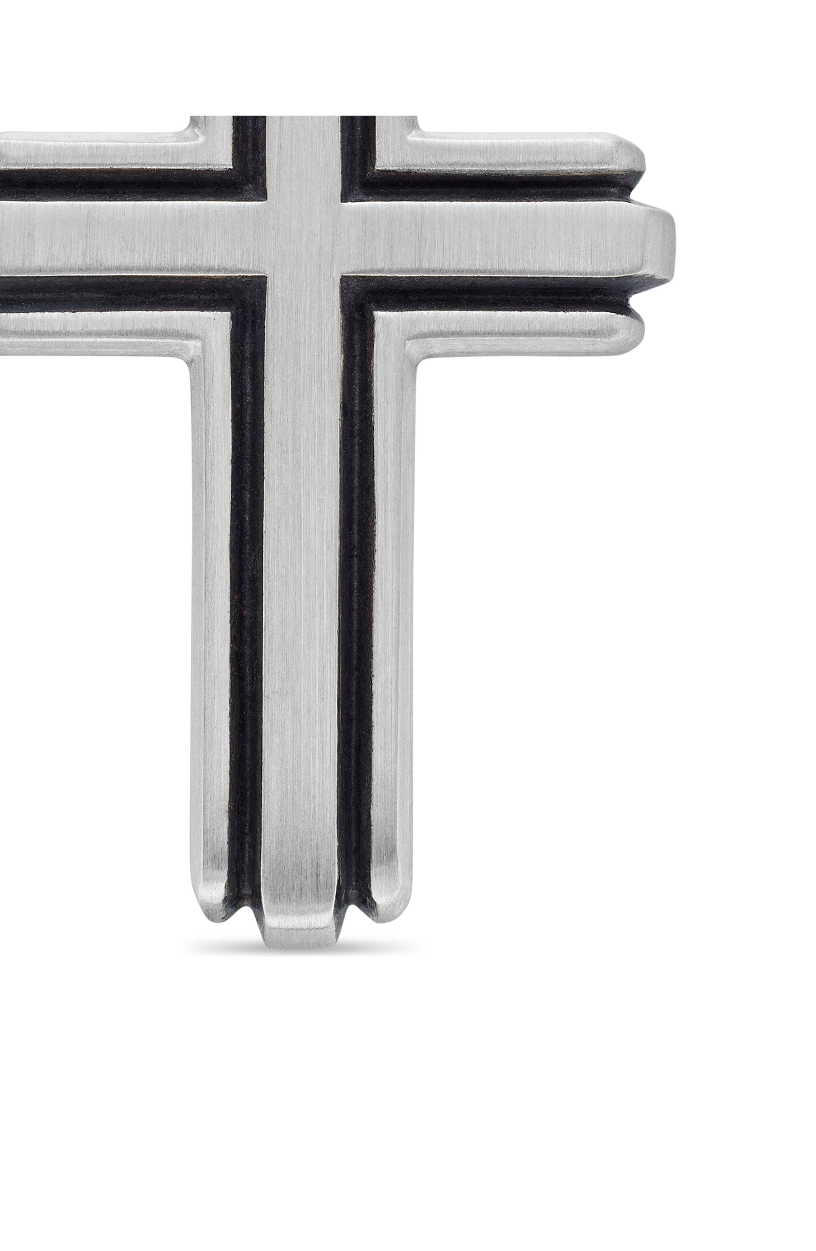David Yurman Deco Cross Enhancer Pendant in Silver at Nordstrom - 5