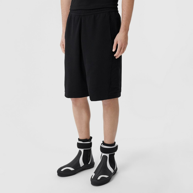 Logo Print Cotton Drawcord Shorts 5