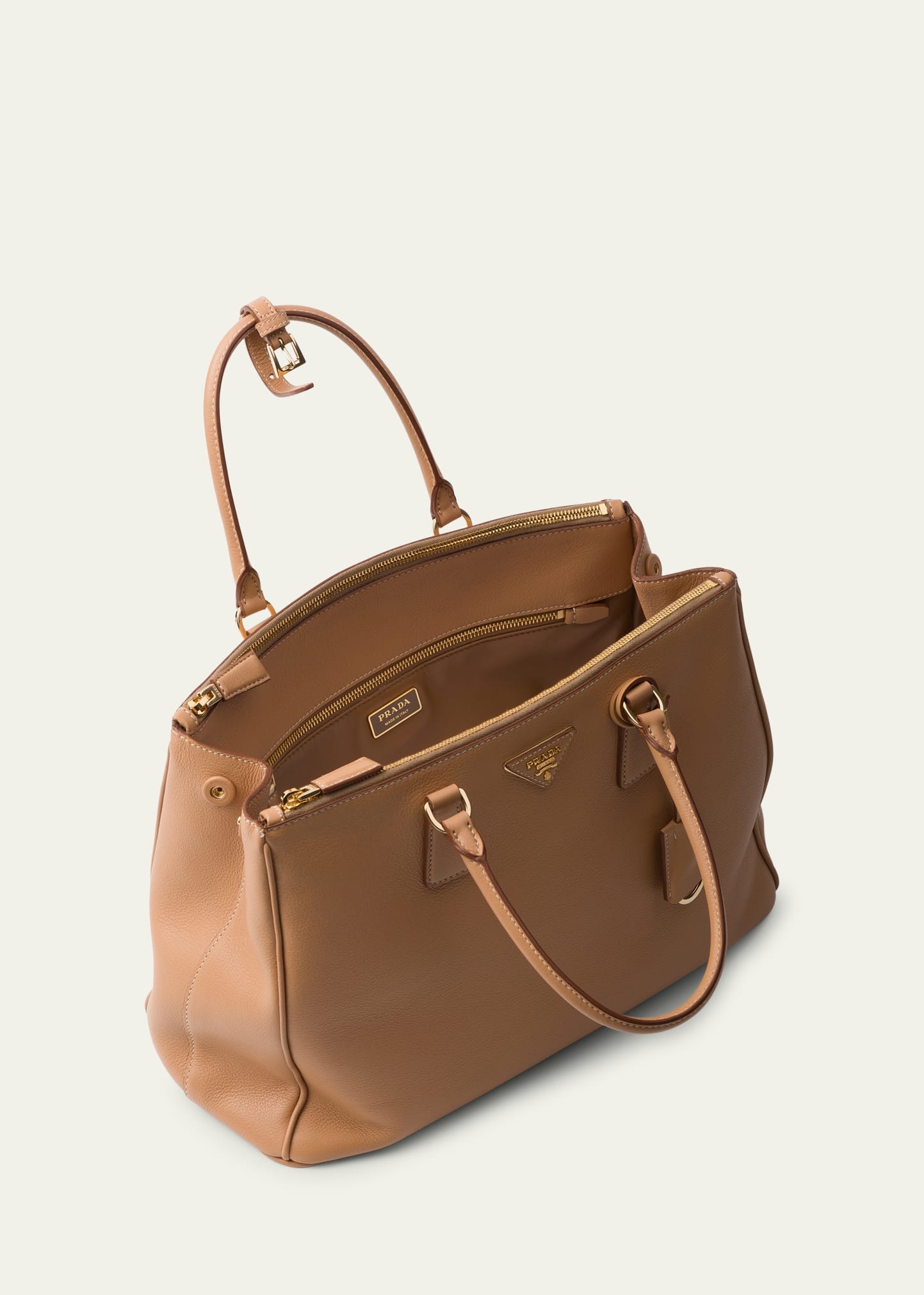 Galleria Grain Leather Top-Handle Bag - 4