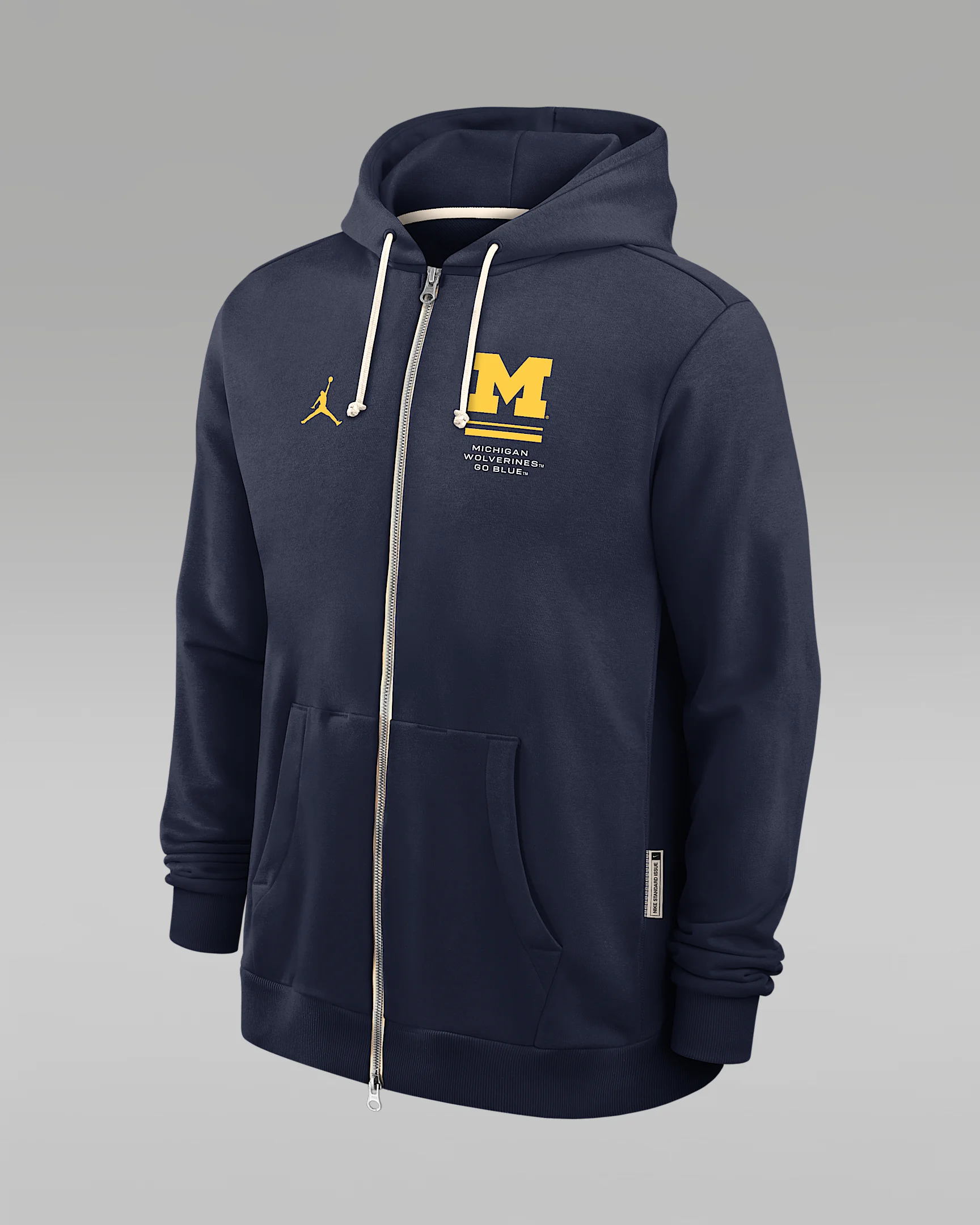 Michigan Sideline Standard Issue Men's Jordan Brand Dri-FIT College Full-Zip Hoodie - 1
