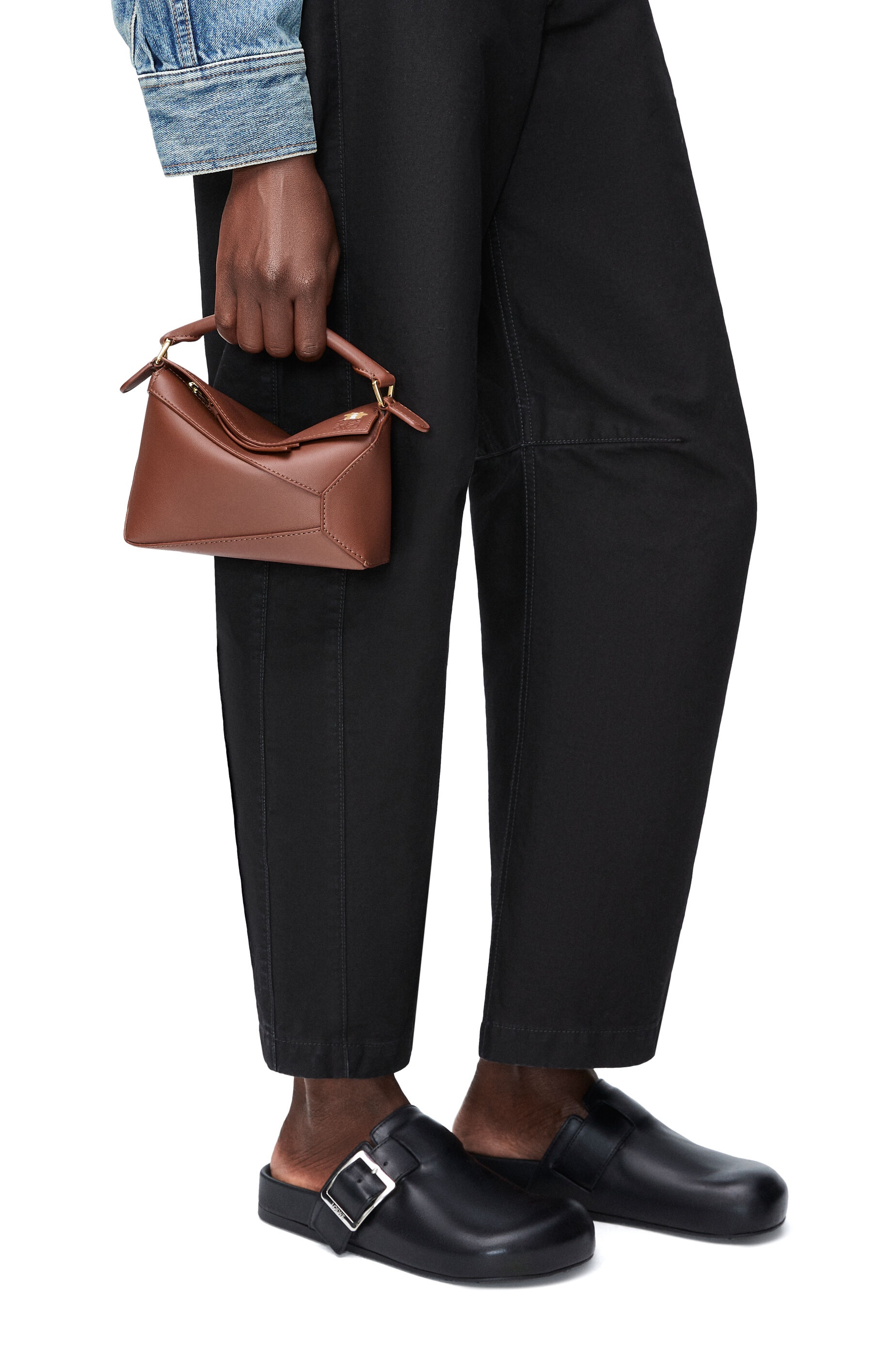 Hamster mini Puzzle bag in nappa calfskin - 2
